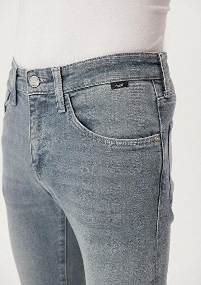 KVNÇ Gri Mavi Black 90S Jean Erkek Pantolon 001070-83703
