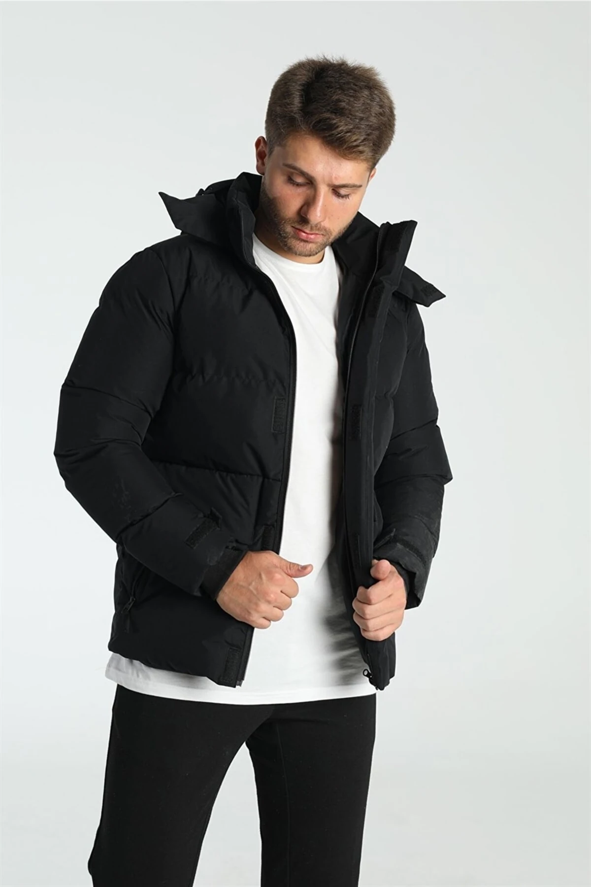 Pique HANEKE ERKEK SİYAH MONT