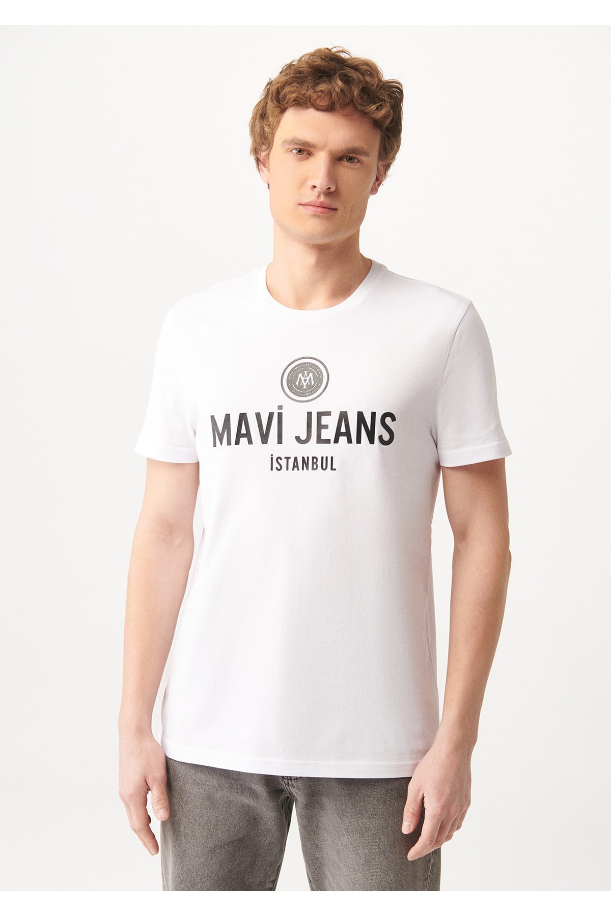 Mavi Mavi Jeans Baskılı Tişört Beyaz