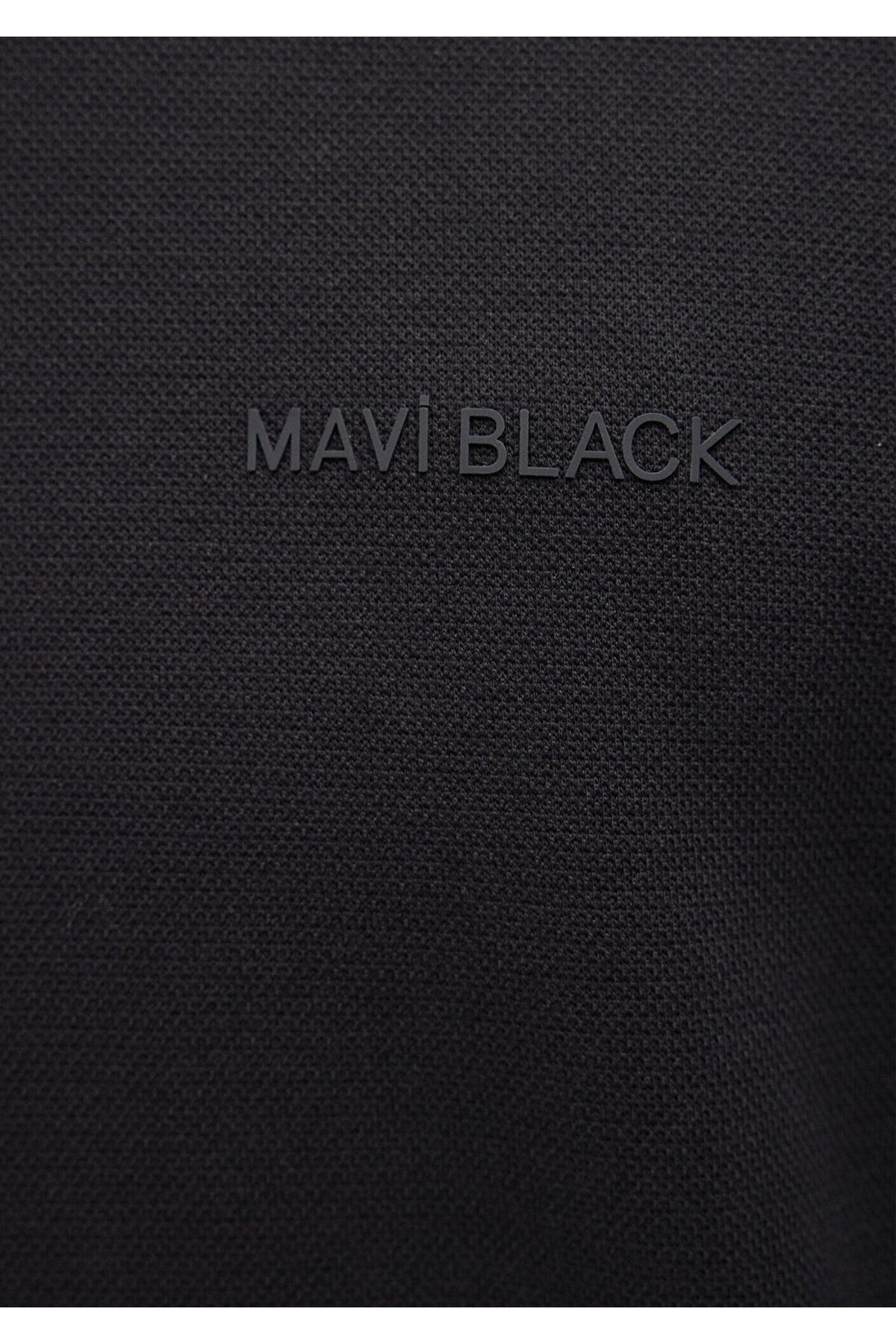 Mavi Siyah Yarım Fermuarlı Erkek Sweatshirt 0S10252-900