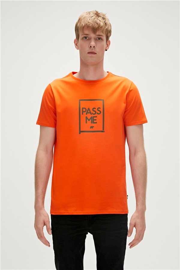 Bad Bear PASS ME T-SHIRT - TURUNCU