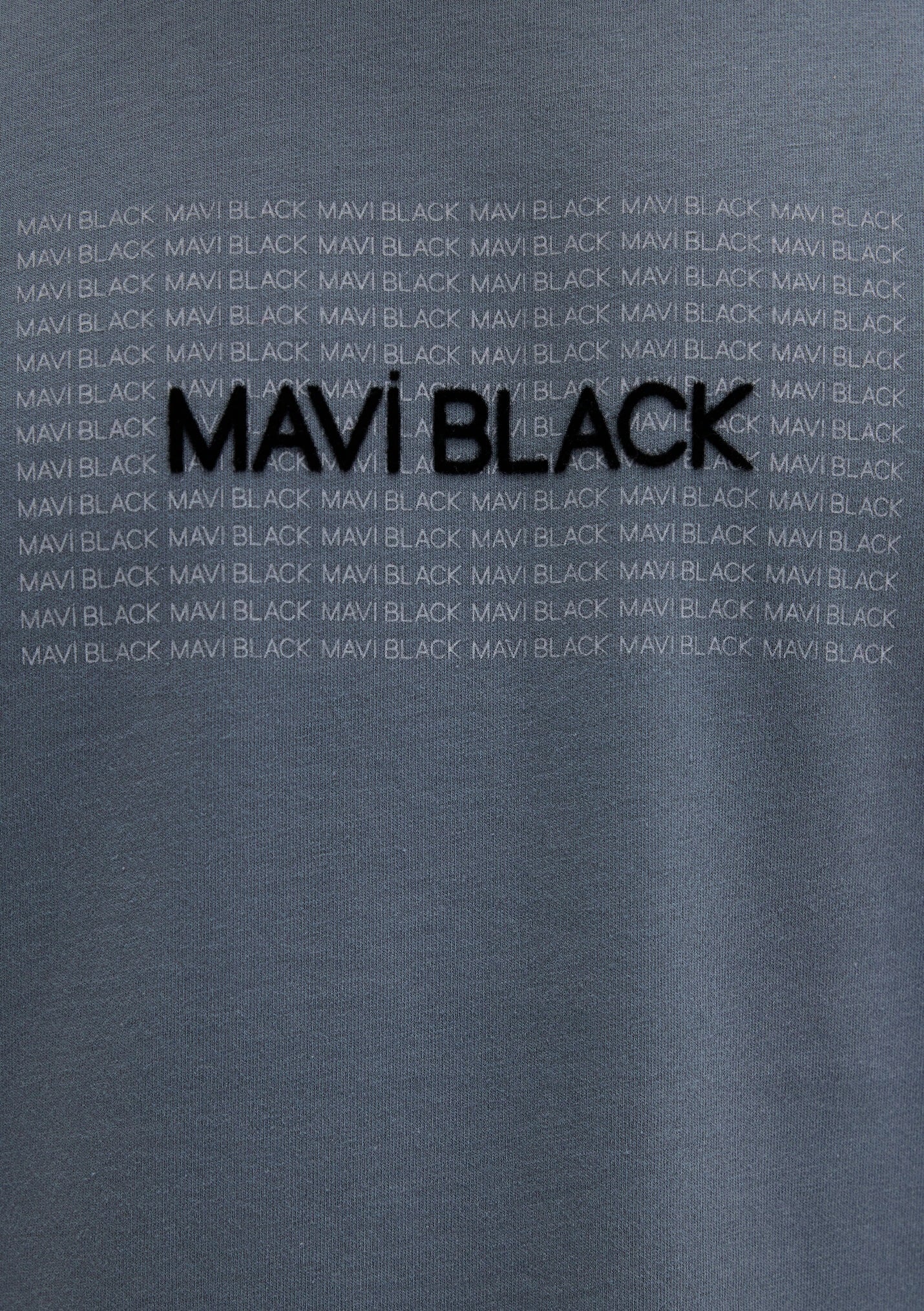 Erkek Mavi Black Baskılı Lacivert Tişört