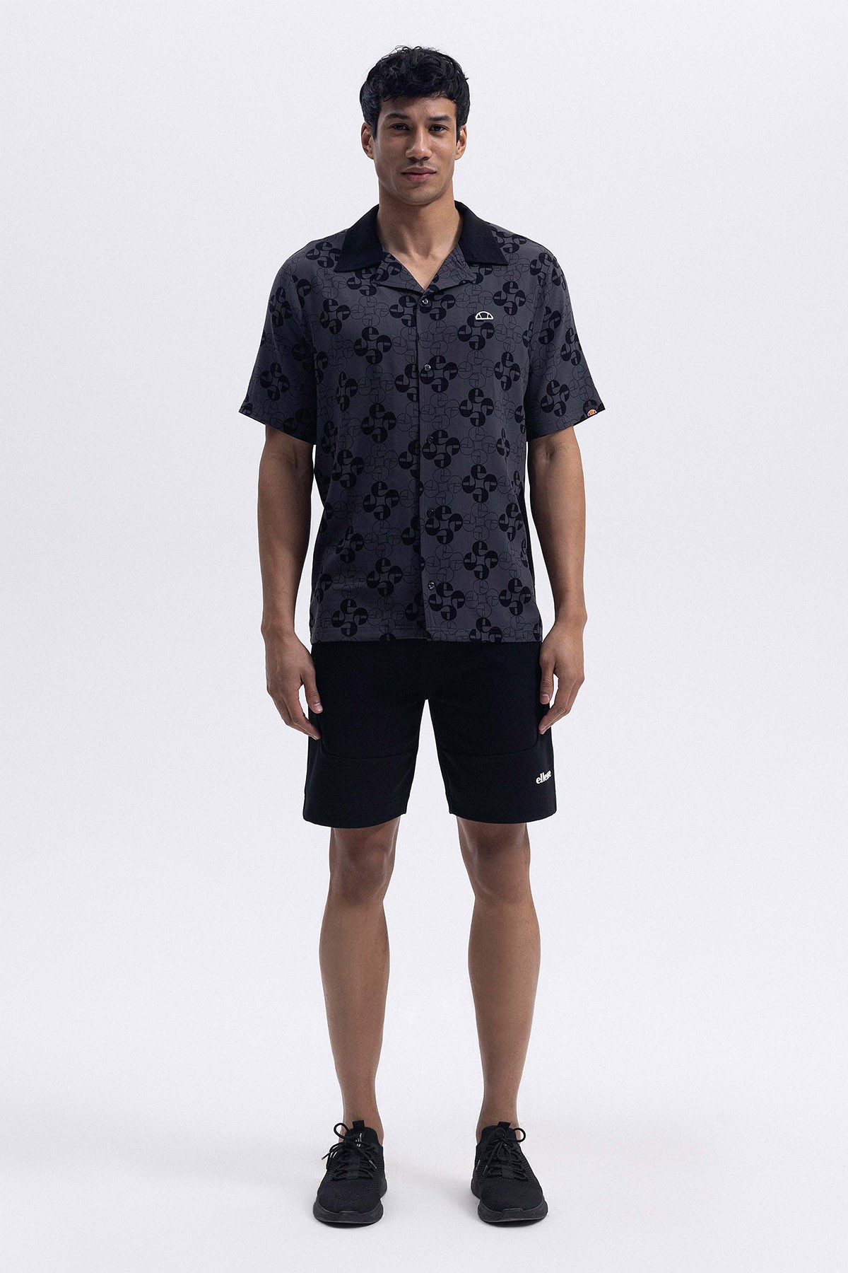 Ellesse Siyah Erkek Kısa Kol Gömlek EM472-BK