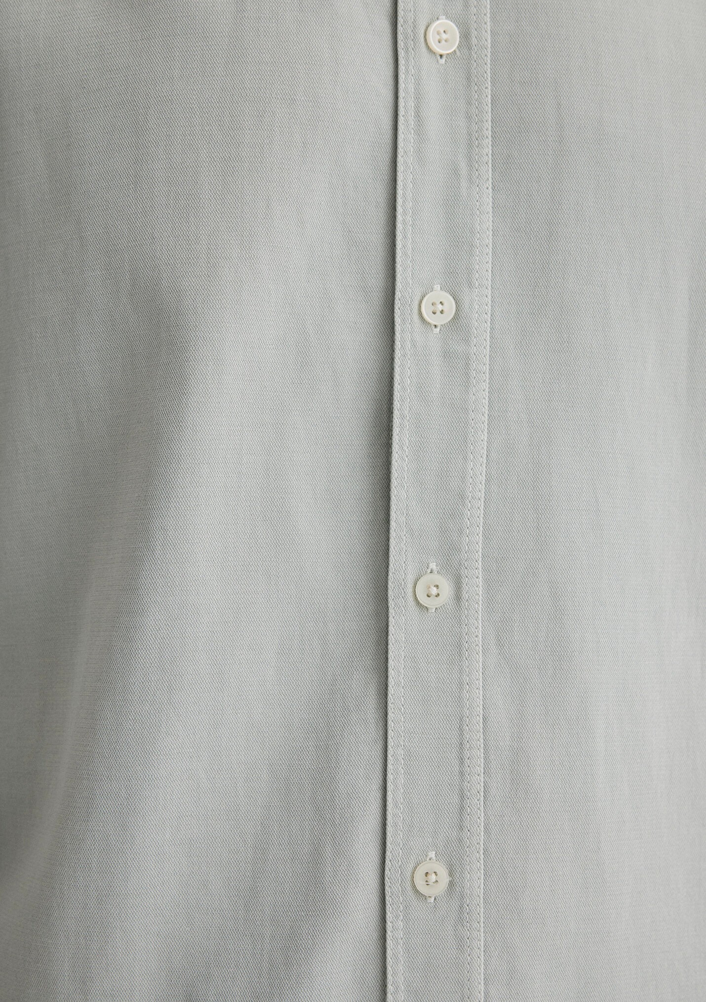 Keten Karışımlı Gri Tencel Erkek Gömlek 0211482-70148