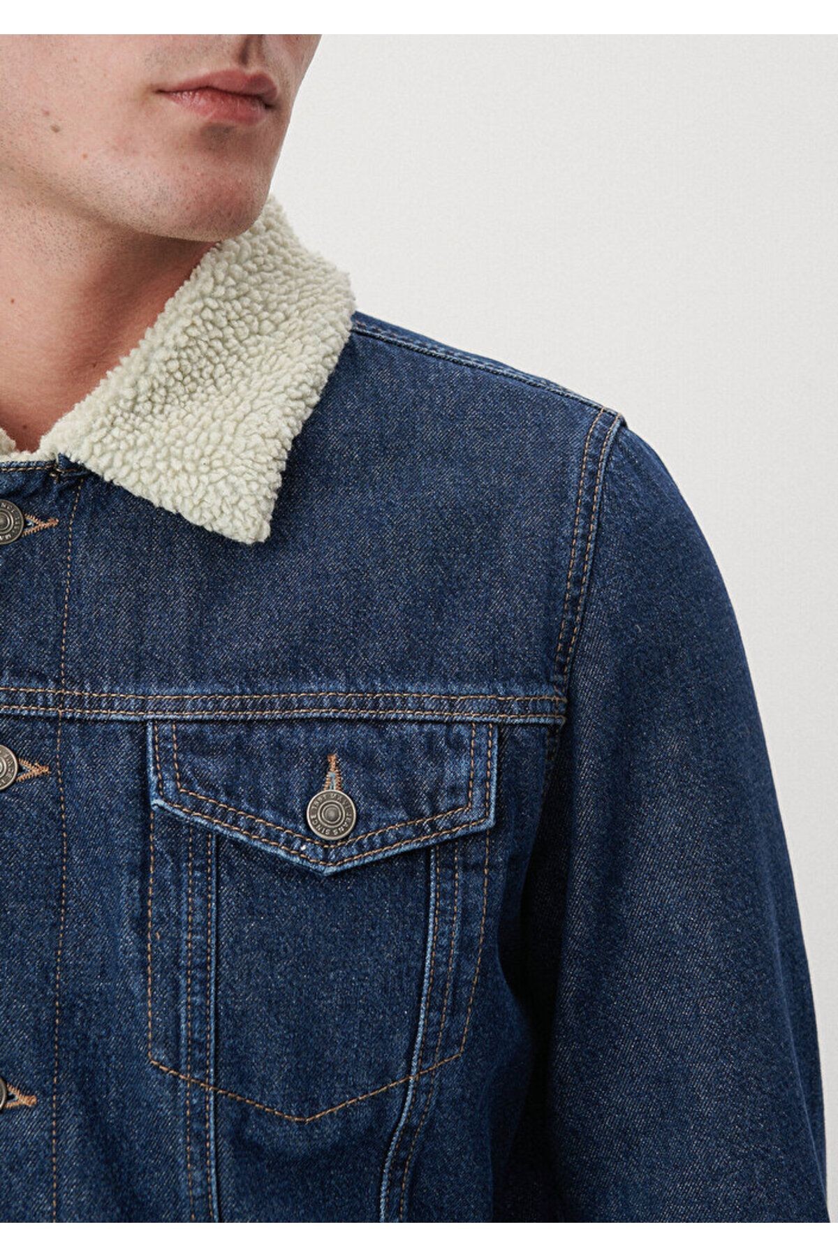 Mavi FRANK Rinse Sherpa Denim Ceket 0115285837