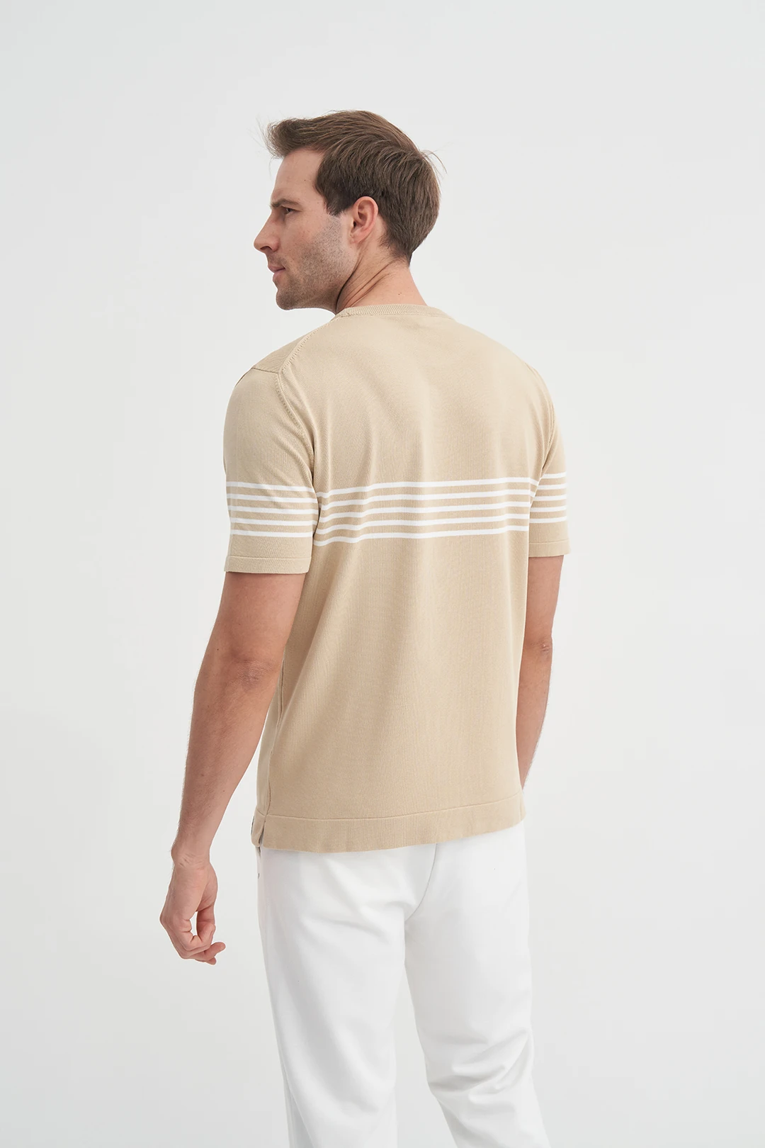 CAZ 3040 Bisiklet Yaka Triko T-Shirt