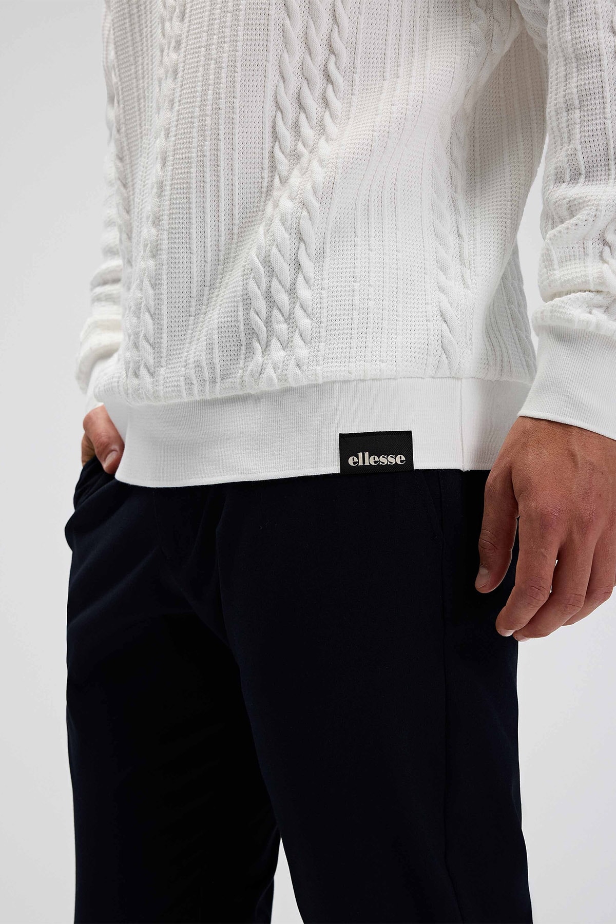 Erkek Beyaz Sweatshirt EM623-OF