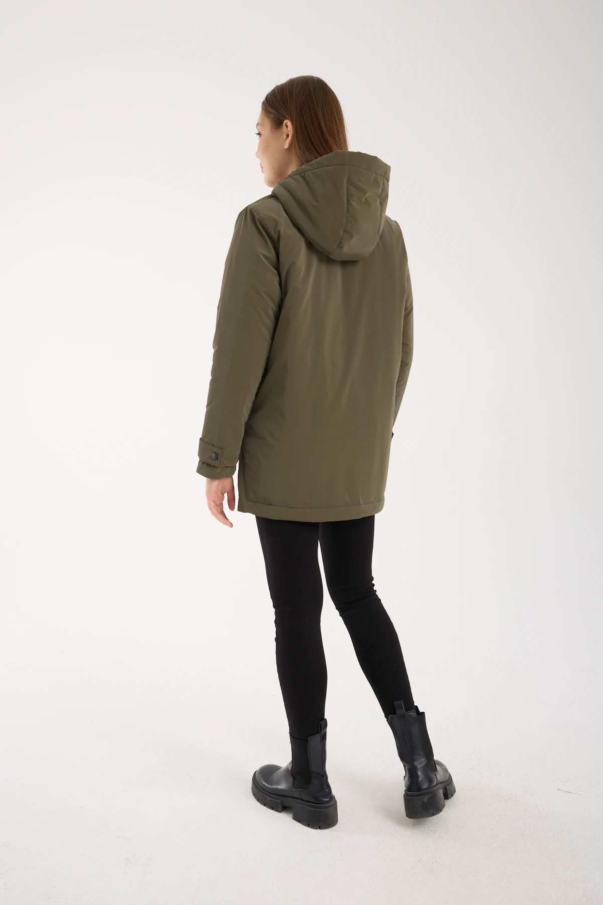 Kadın Nova Kapüşonlu Elyaf Dolgulu Şişme Mont Kaban