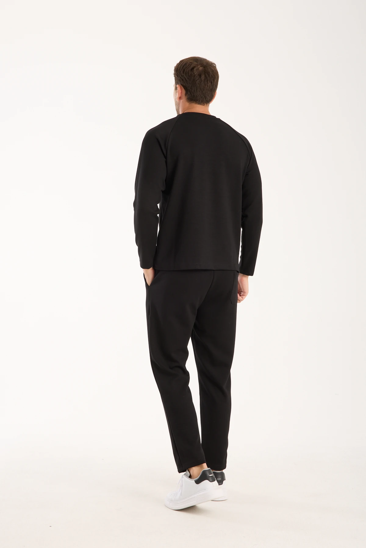 Erkek Bisiklet Yaka Konforlu Sweatshirt