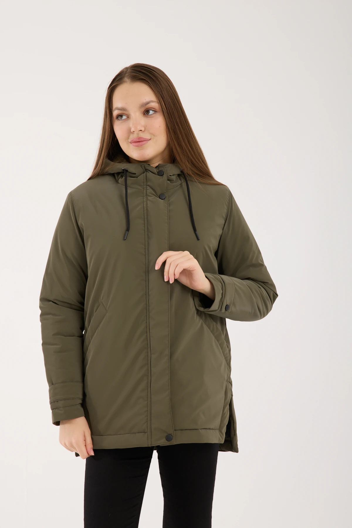 Kadın Nova Kapüşonlu Elyaf Dolgulu Şişme Mont Kaban