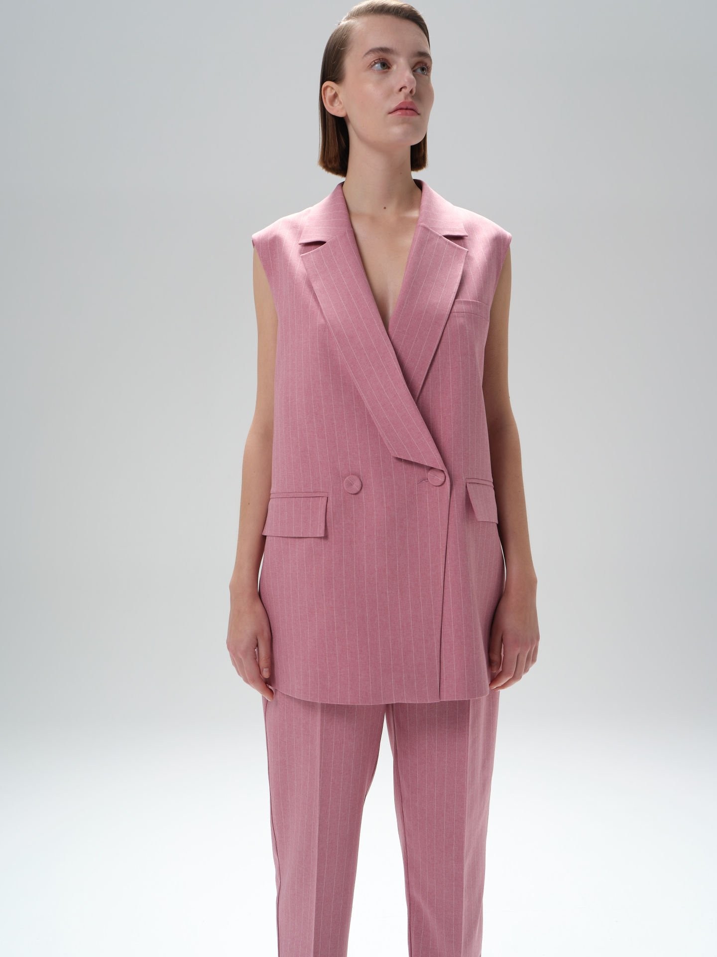 Striped Modern-Cut Oversized Suit
