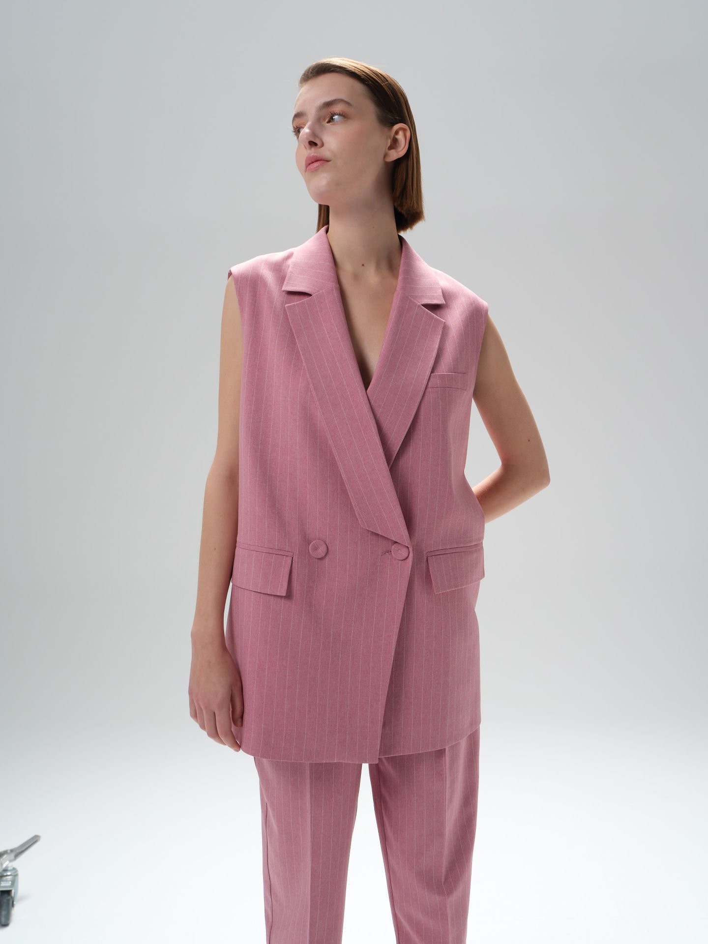 Striped Modern-Cut Oversized Suit