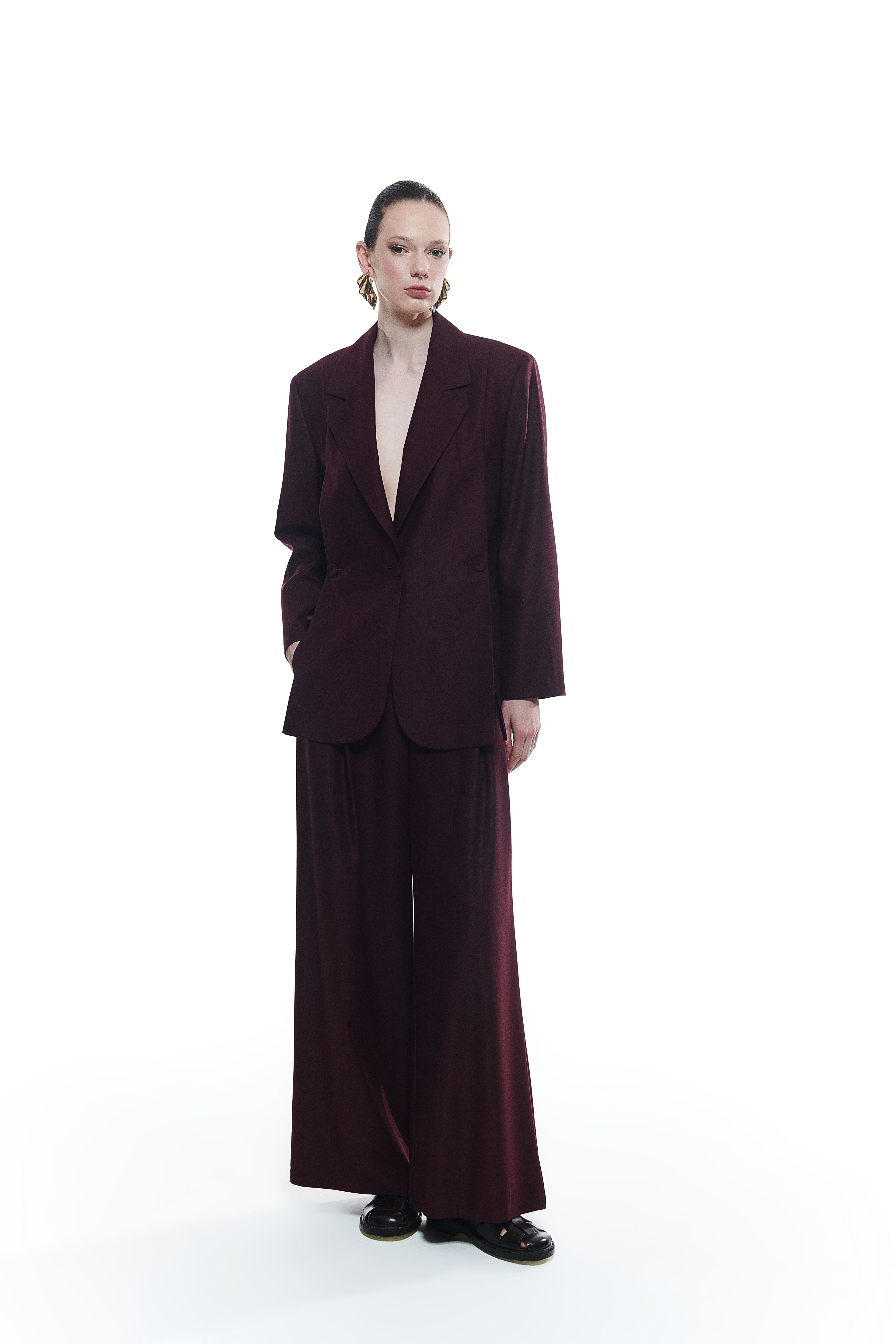 Kruvaze Yaka Blazer Ceket