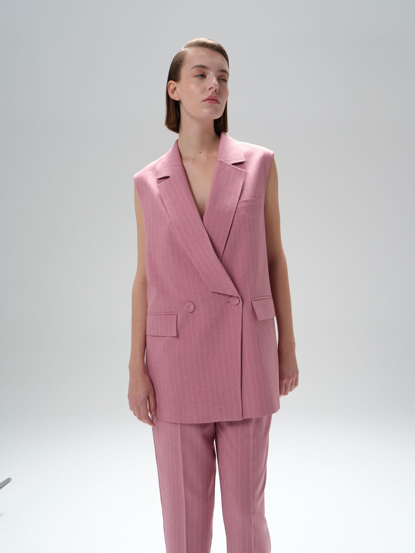 Striped Modern-Cut Oversized Suit