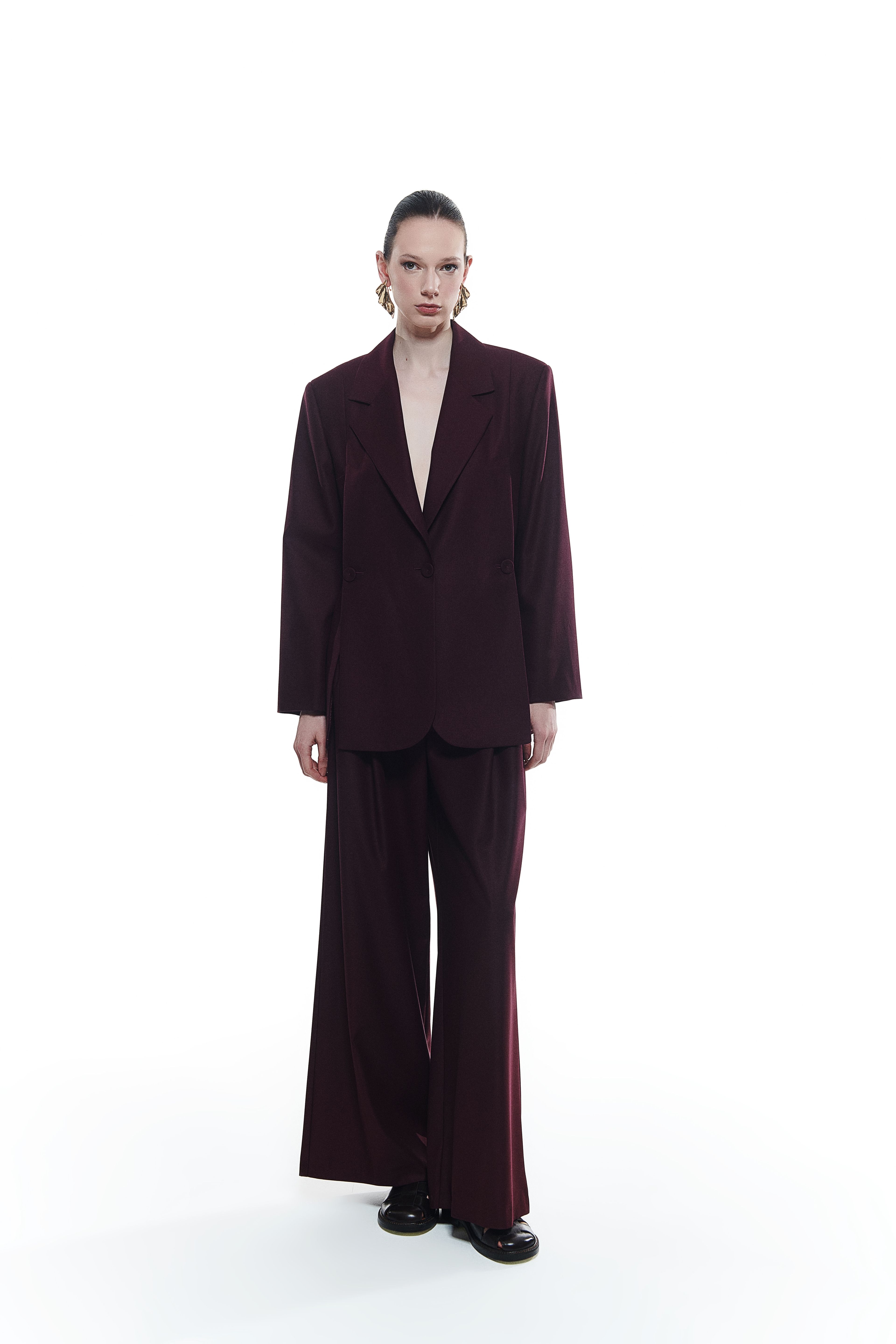 Kruvaze Yaka Blazer Ceket