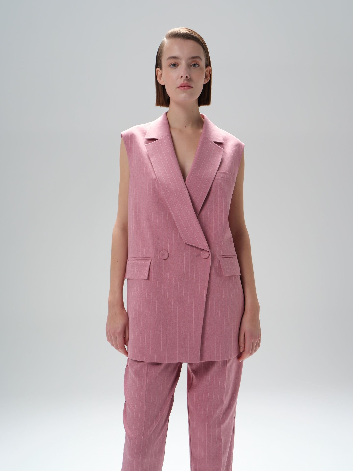 Striped Modern-Cut Oversized Suit