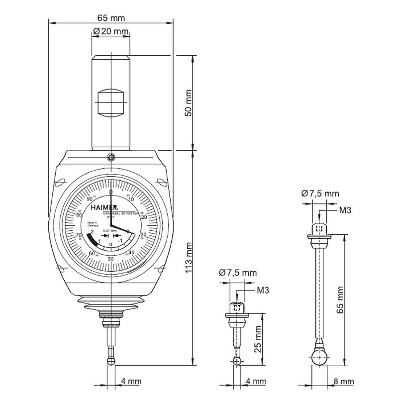 Haimer 3D Tester (3 Boyutlu Ölçüm İçin)