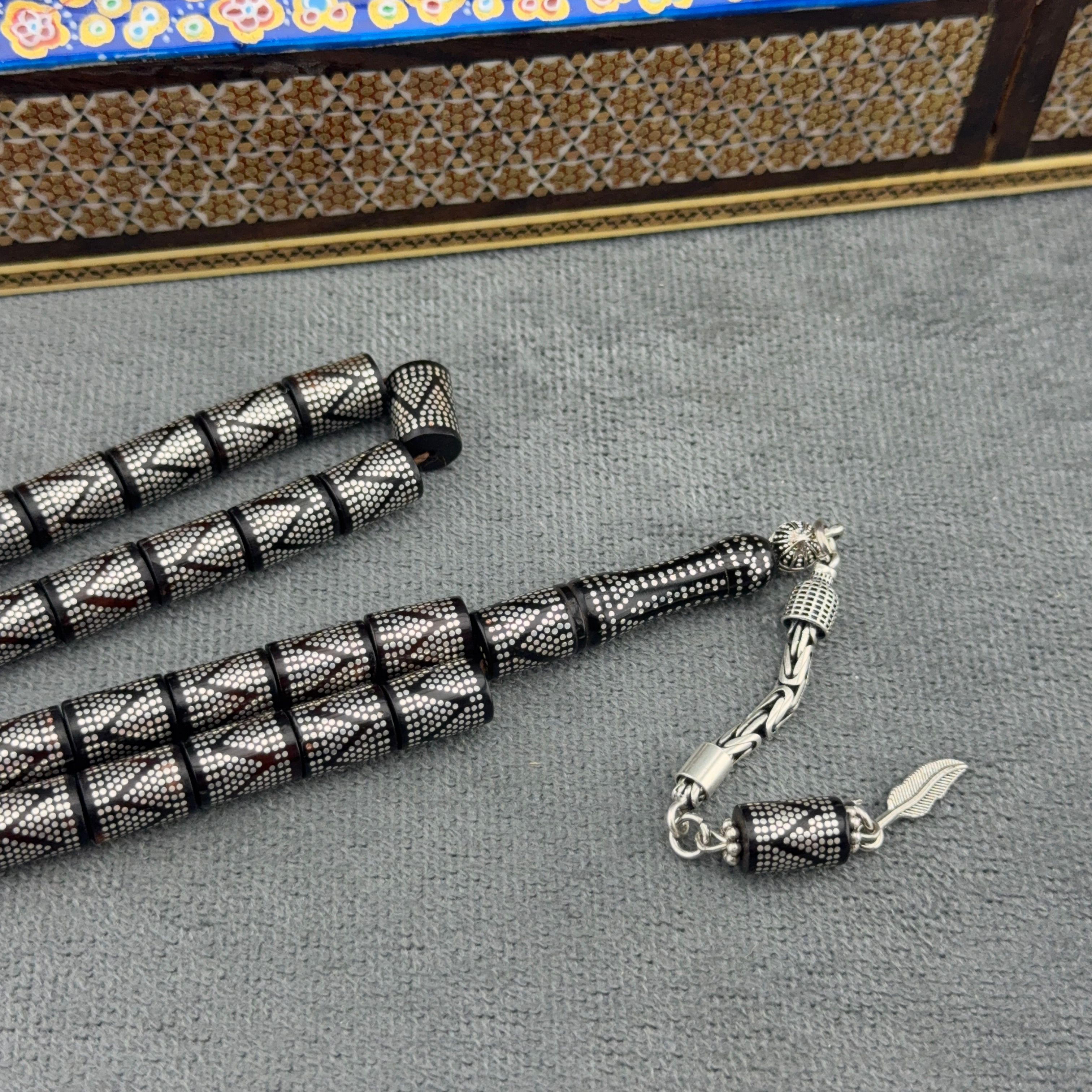 Gümüş Çakımlı Baklava Model Kuka Tespih