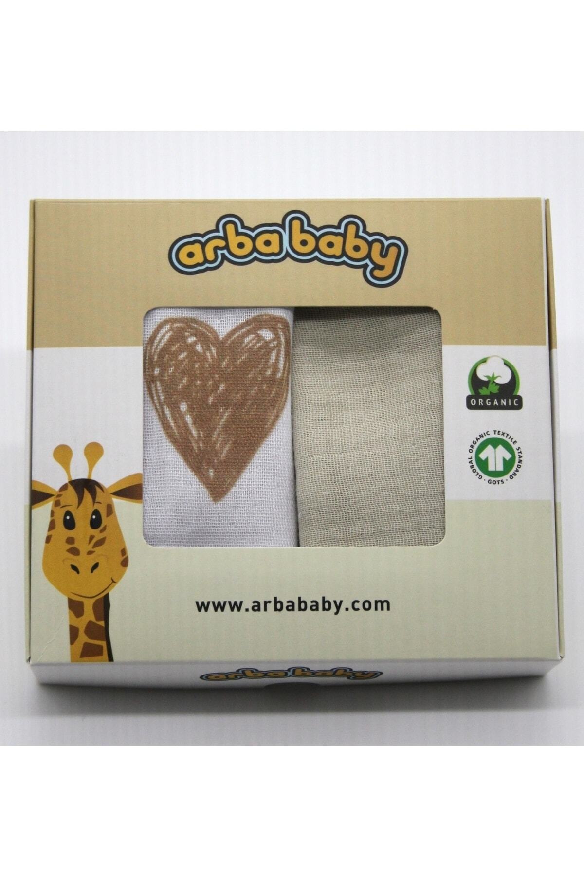 Arba Baby Organik Sertifikalı Müslin Bebek Ağız Mendili (18CM*18CM) Atm 21006
