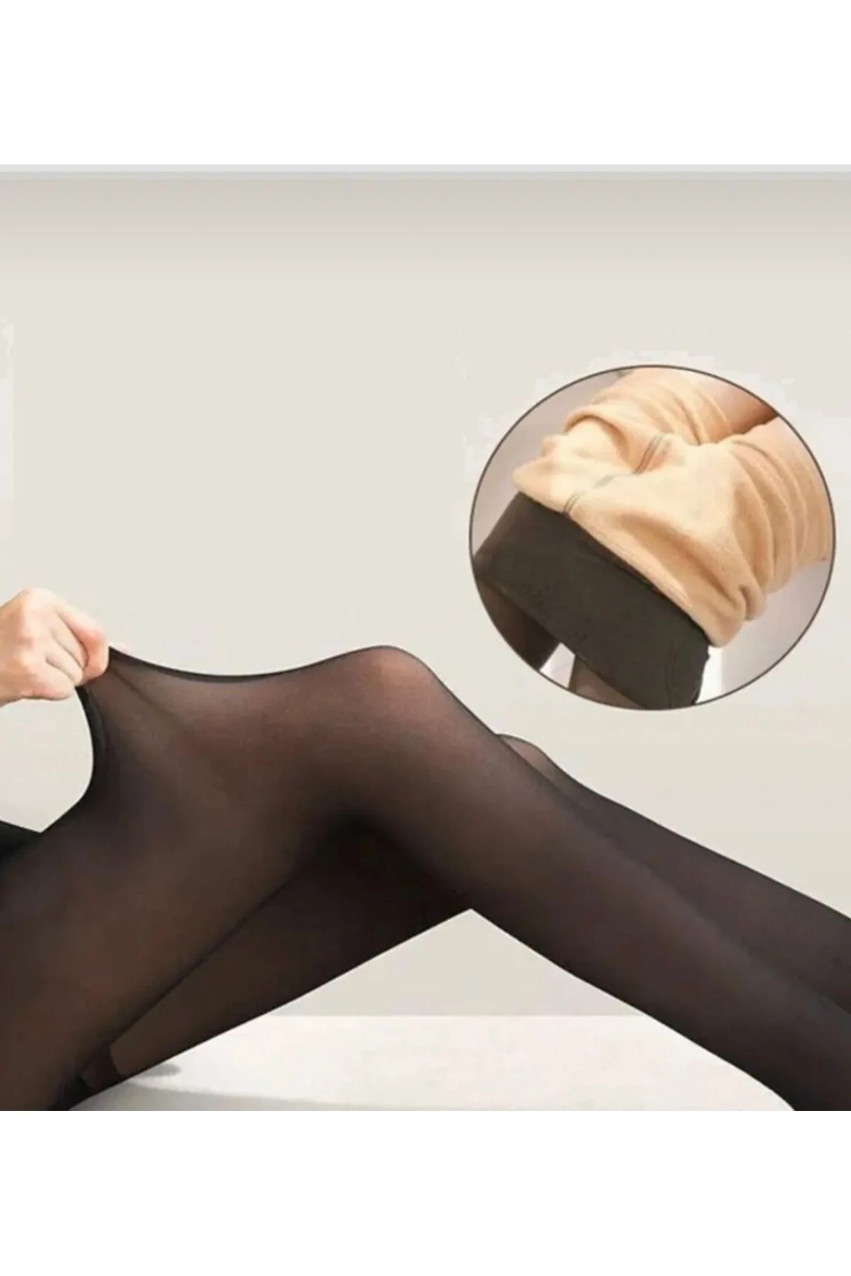 Kadın İçi Peluş Toparlayıcı Thermal Kışlık Külotlu Çorap