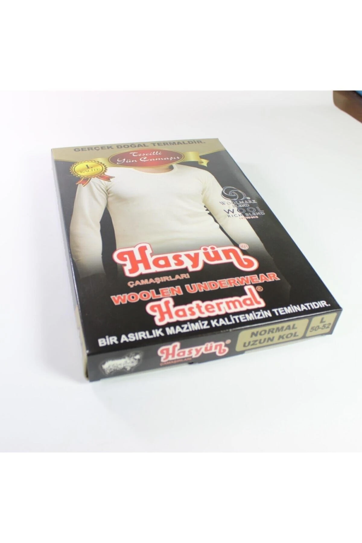 Erkek Normal Uzun Kol Yün Fanila Termal Üst Içlik