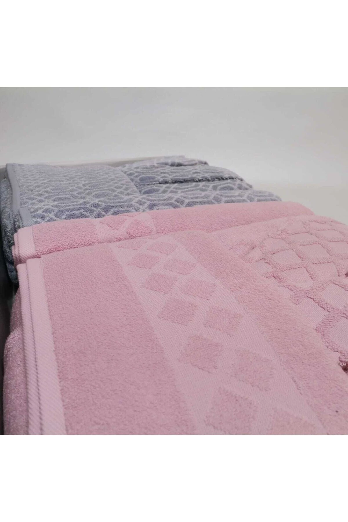 Diamond Aile Bornoz Seti Krem / Lacivert