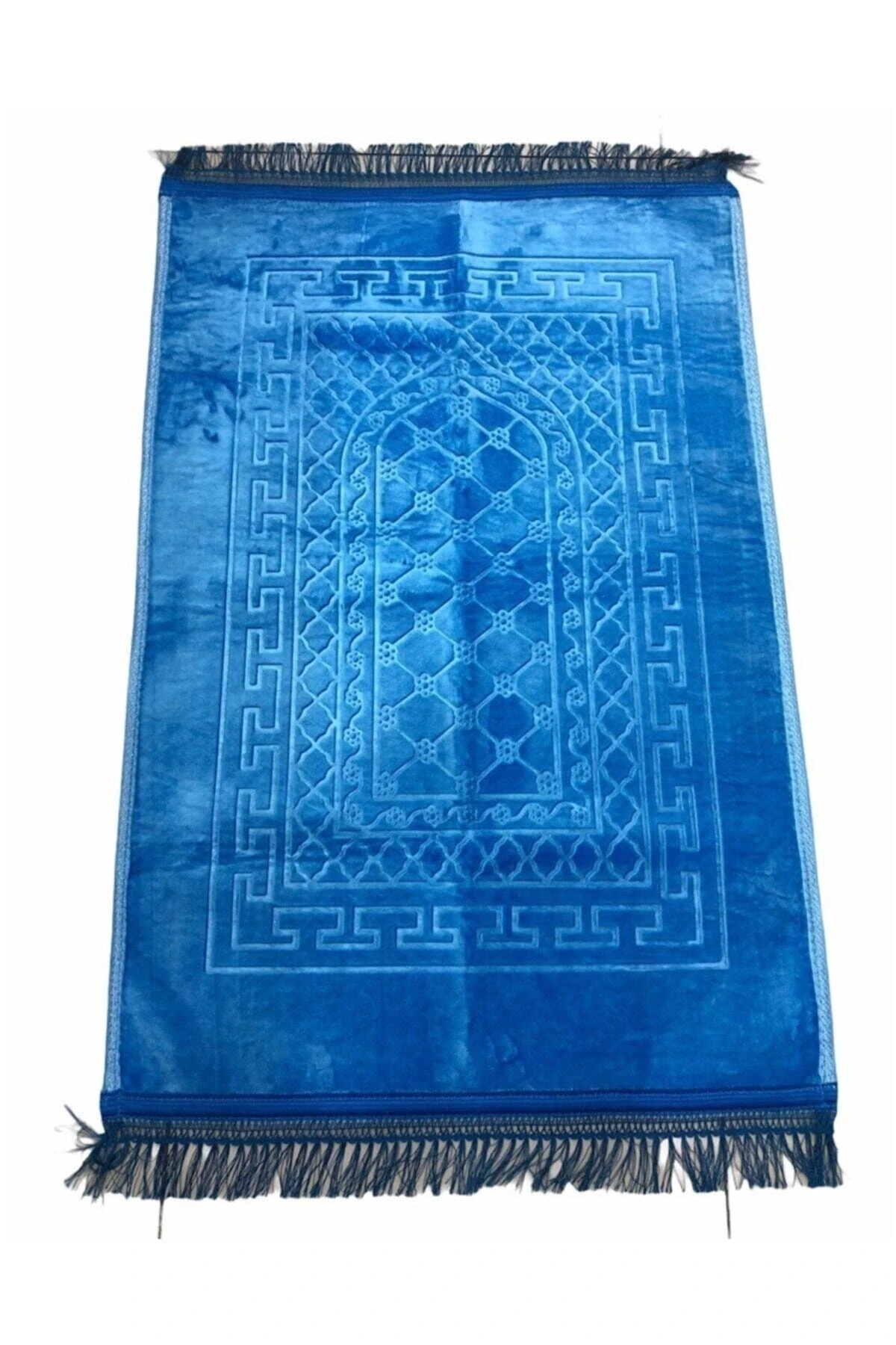 Lüks Kalın Yumuşak Peluş Seccade Kaymaz Taban Özellikli Çantalı