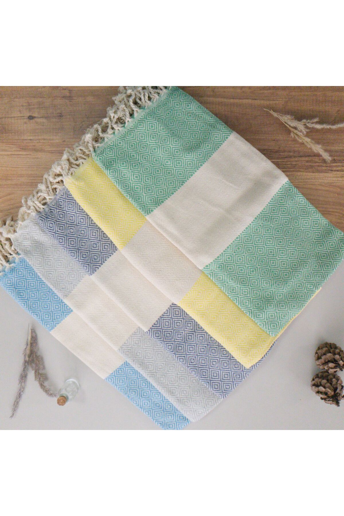 Elmas Peştemal %100 Pamuk, 100*180 Ebatında