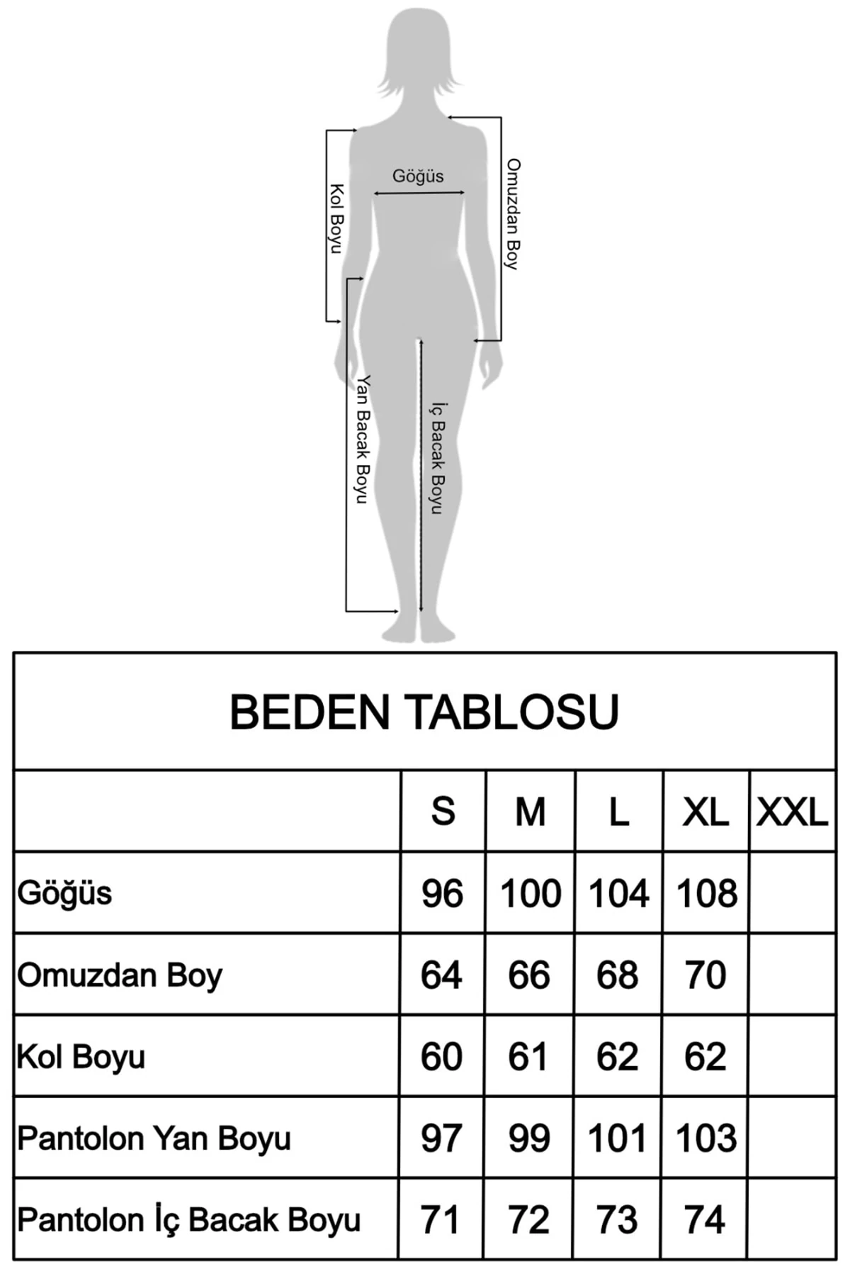 Kadın Ekoseli Süet Kışlık Pijama Takımı