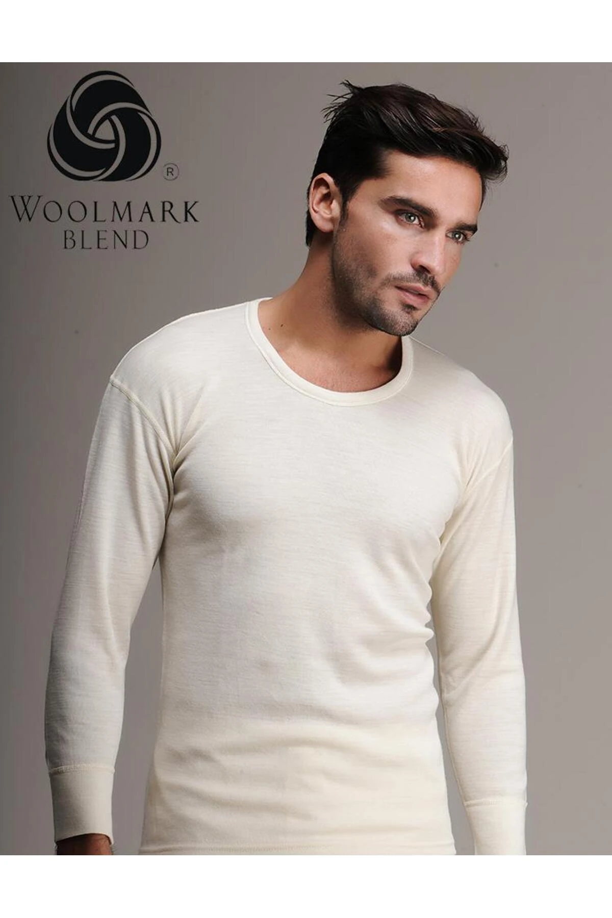 102 Süper Battal Erkek Uzun Kollu Yün Fanila