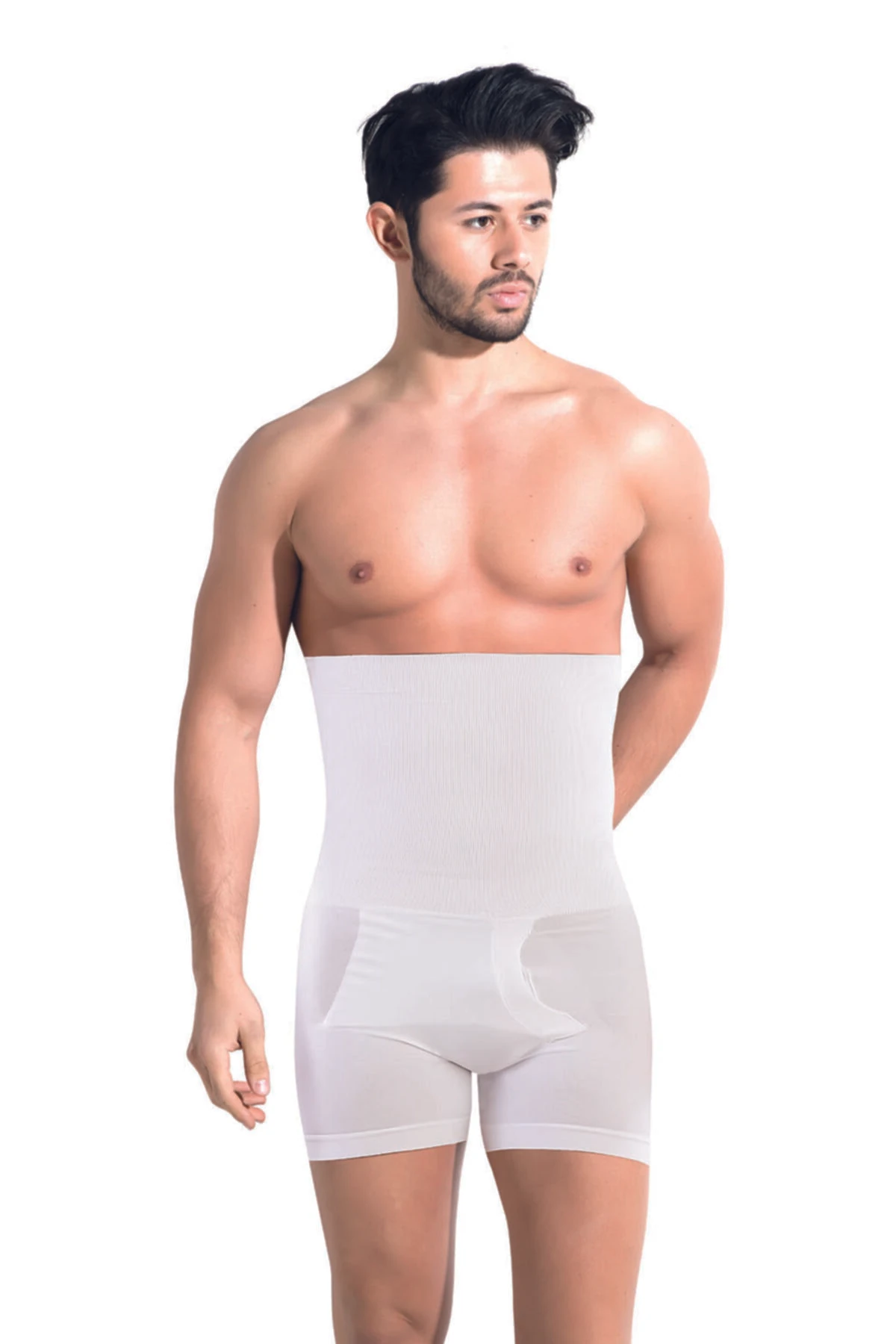 Erkek Toparlayıcı Dikişsiz Yüksek Bel Göbek Saklayan Duble Korse 6013