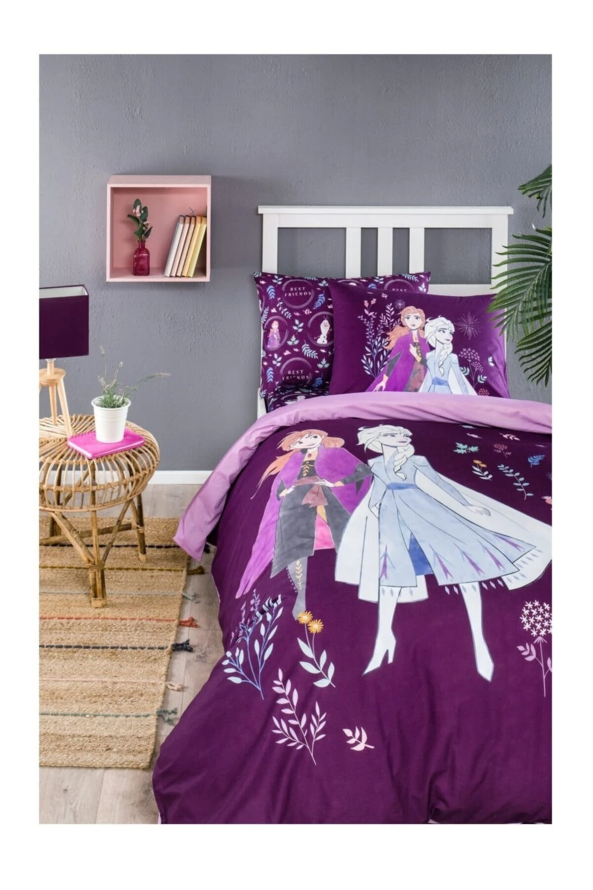 - Frozen Natural Lisanslı Tek Kişilik Nevresim Takımı