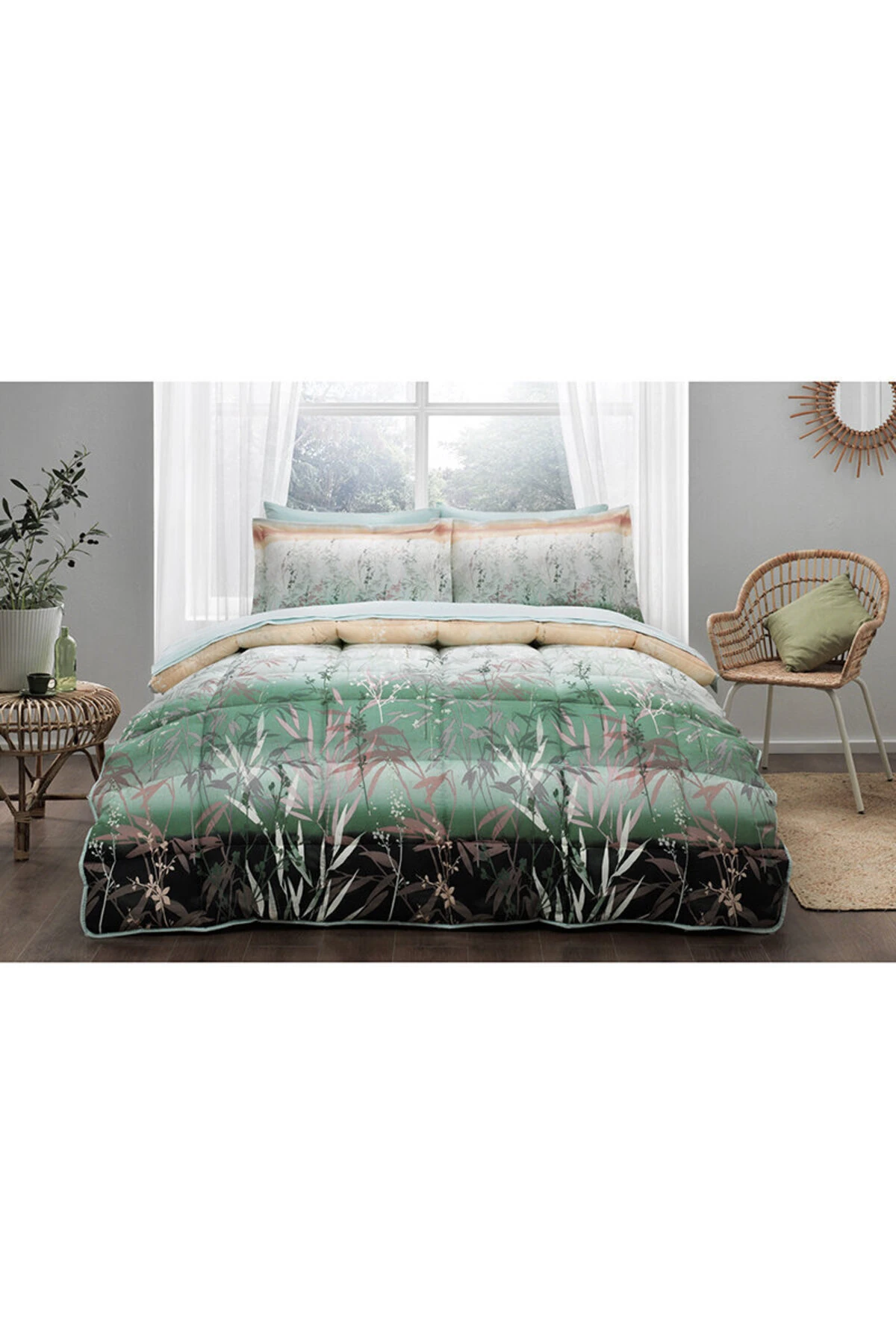 Reeds Çift Kişilik Uyku Seti Yeşil