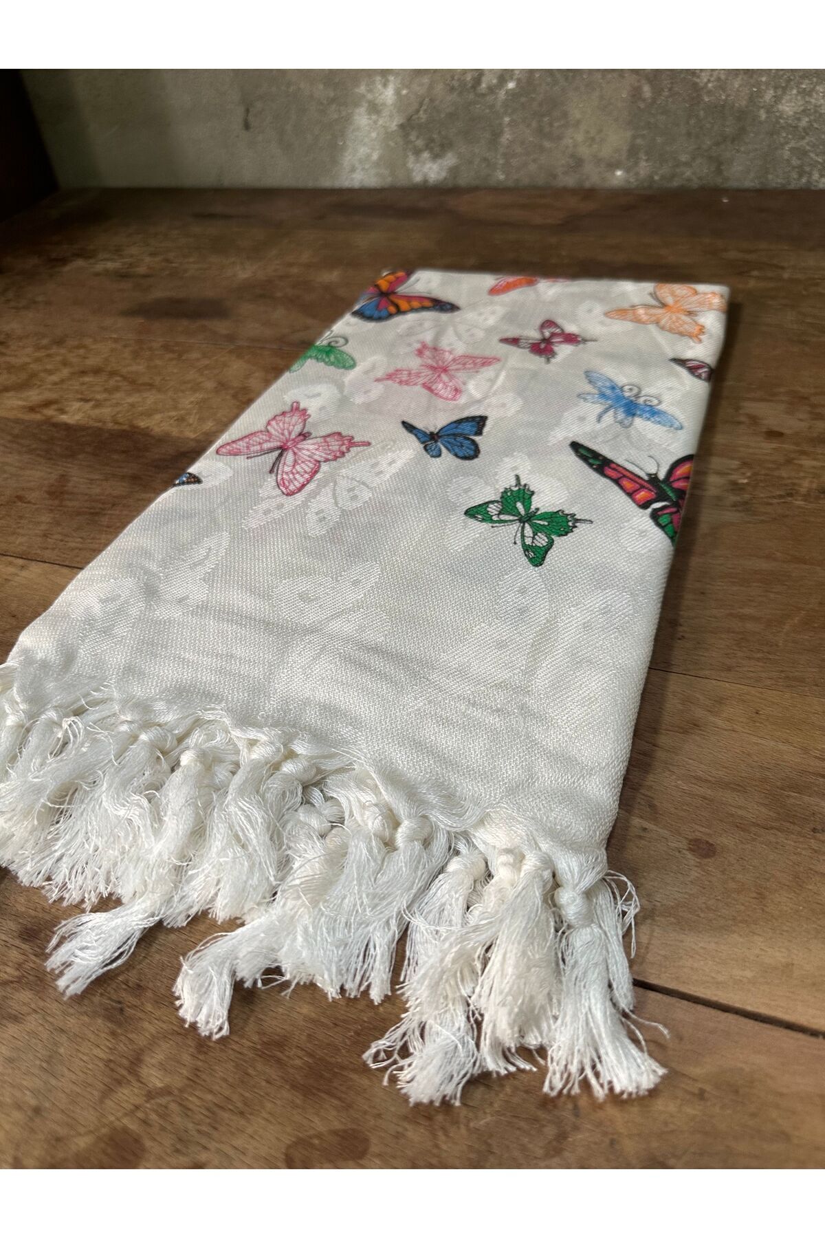 Pamuk Peştemal, Plaj Havlusu, Banyo Havlusu, Kelebek Desen