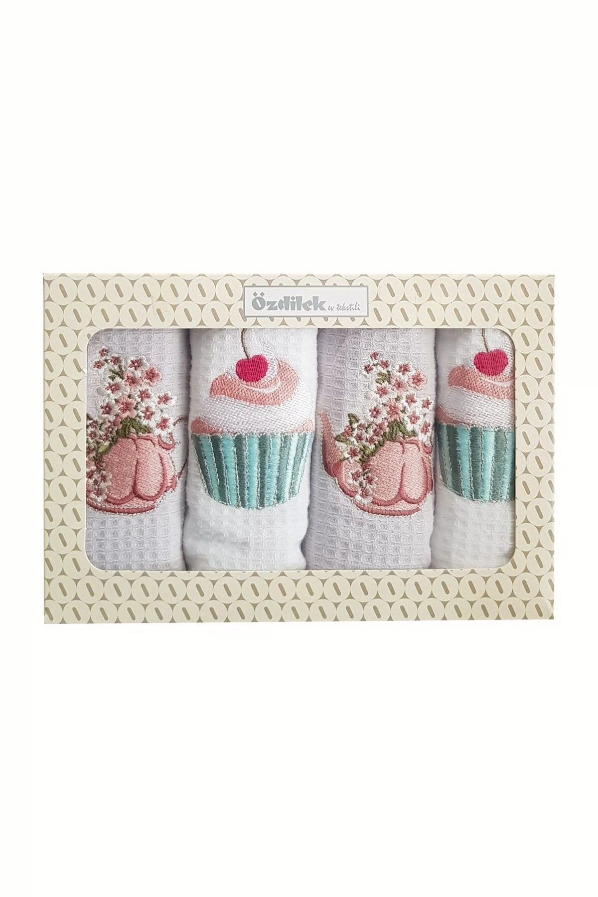 Özdilek  4 Lü Kurulama Havlusu Mutfak Havlusu - 40 x 60 cm