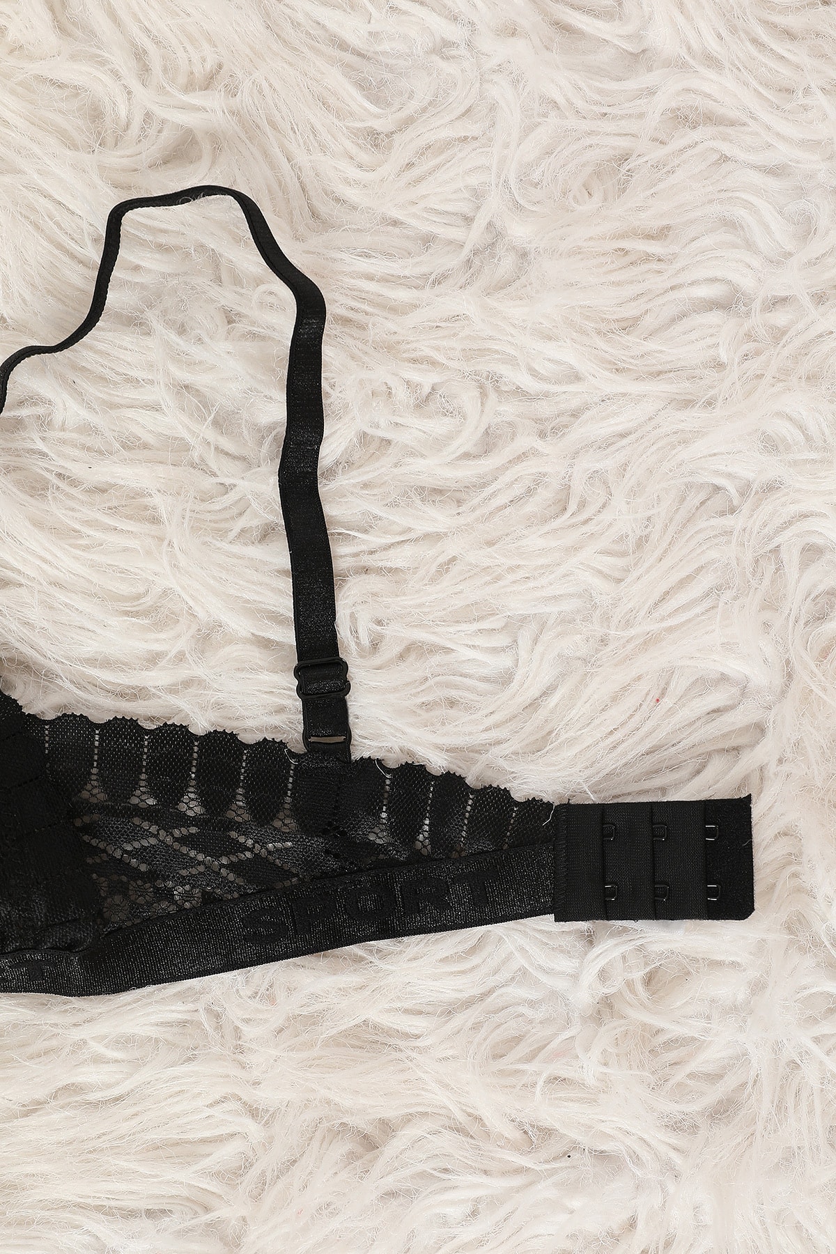 Siyah Aysemin Kadın Desteksiz Balensiz Spor Sütyen