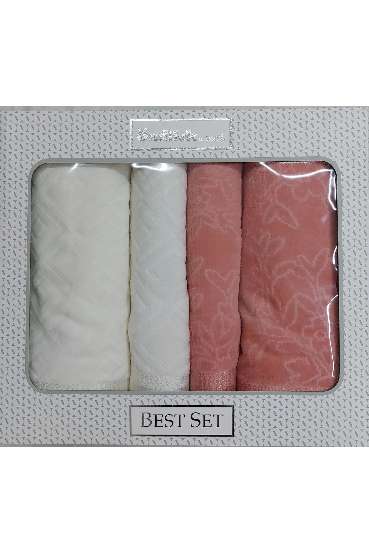 Özdilek Pastoral Best Hamam Seti - Gül Kurusu / Krem