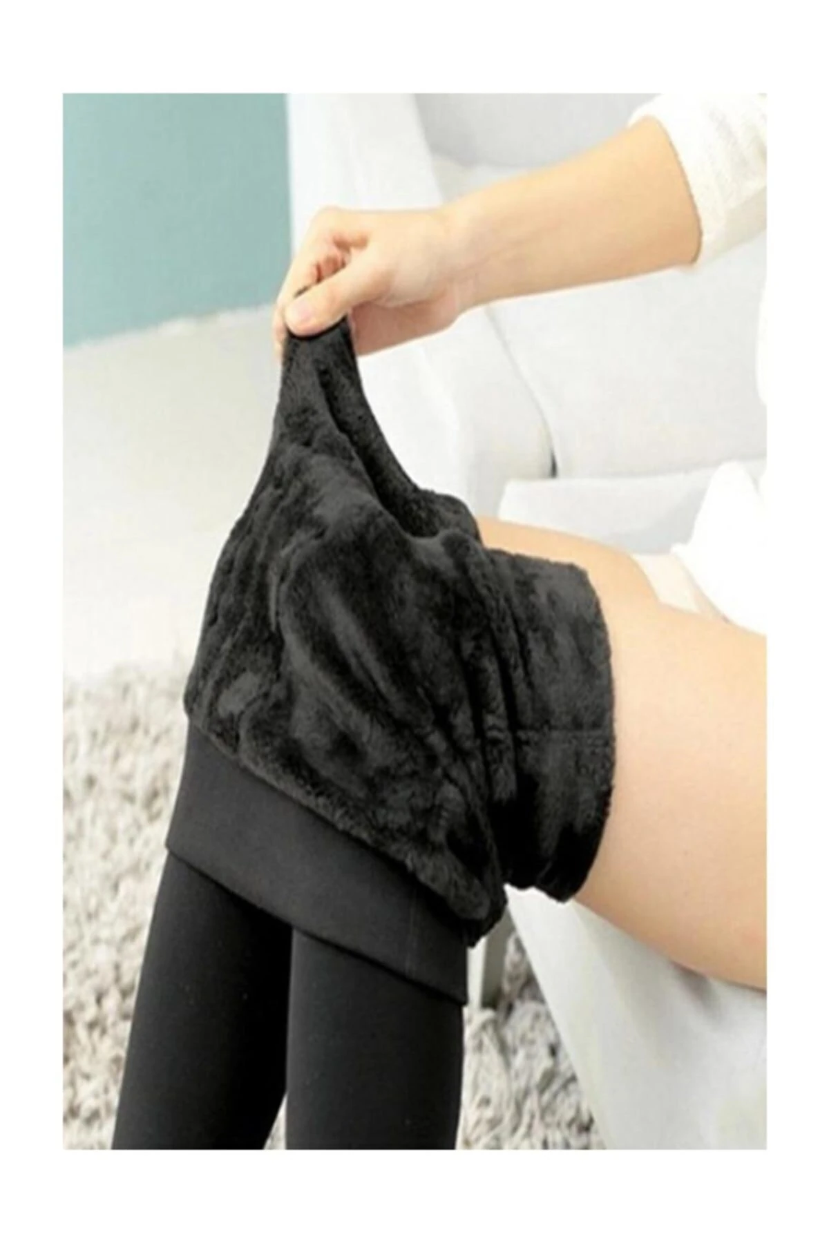 Kadın  Thermal Peluş Tayt Meg Fit 3449