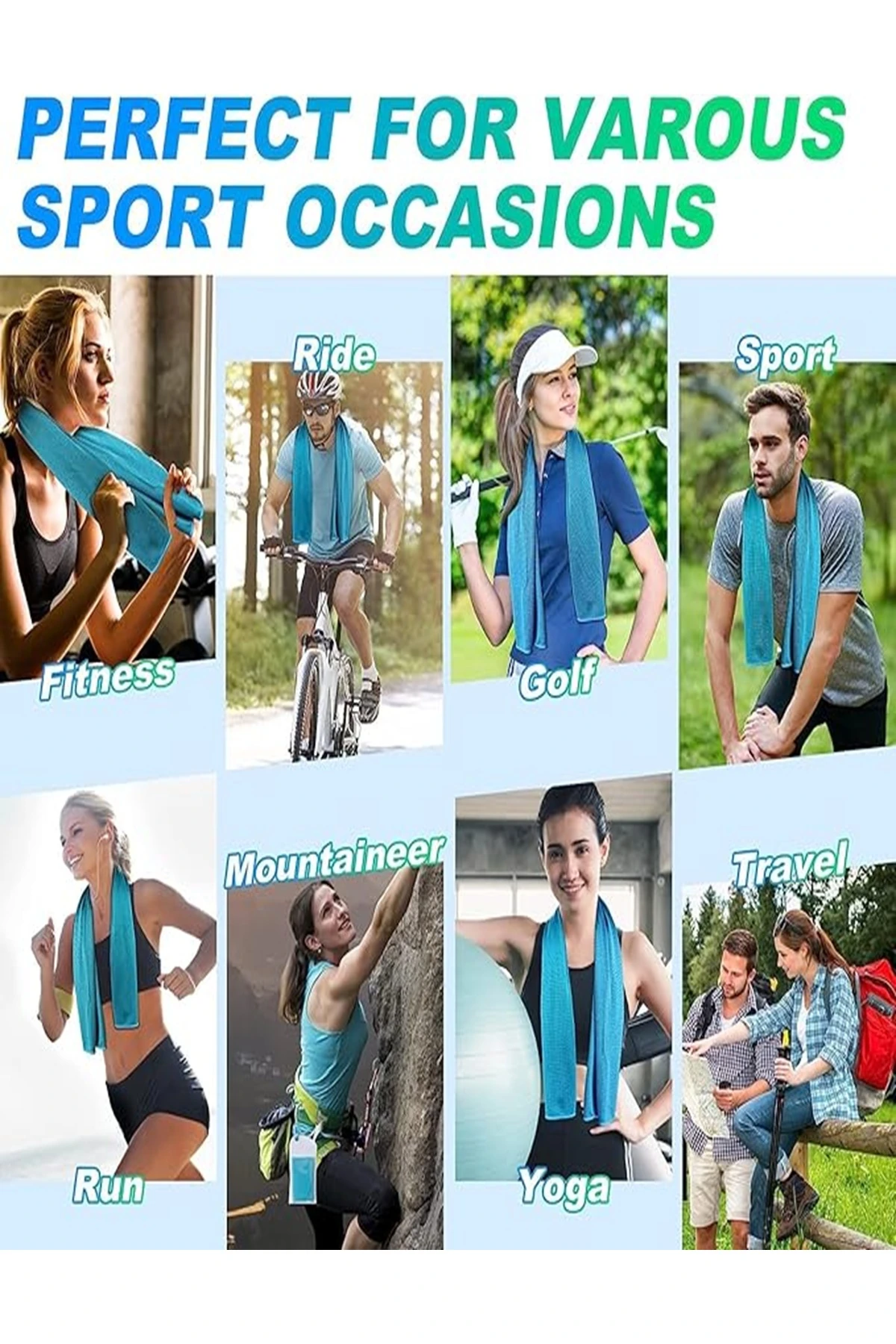 Soğuk Serinletici Havlu sporda kullanım