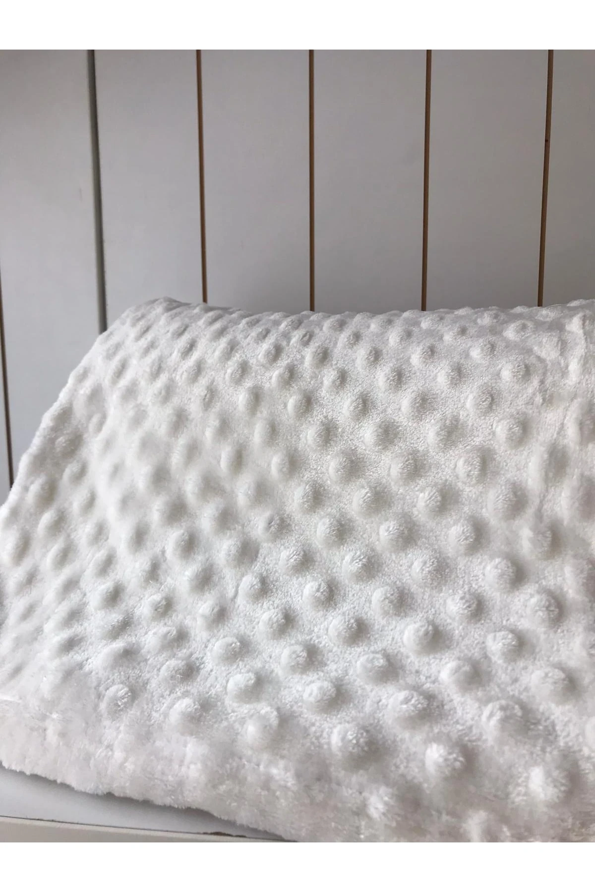 Çift Kişilik Tomurcuk Battaniye Krem 200*220