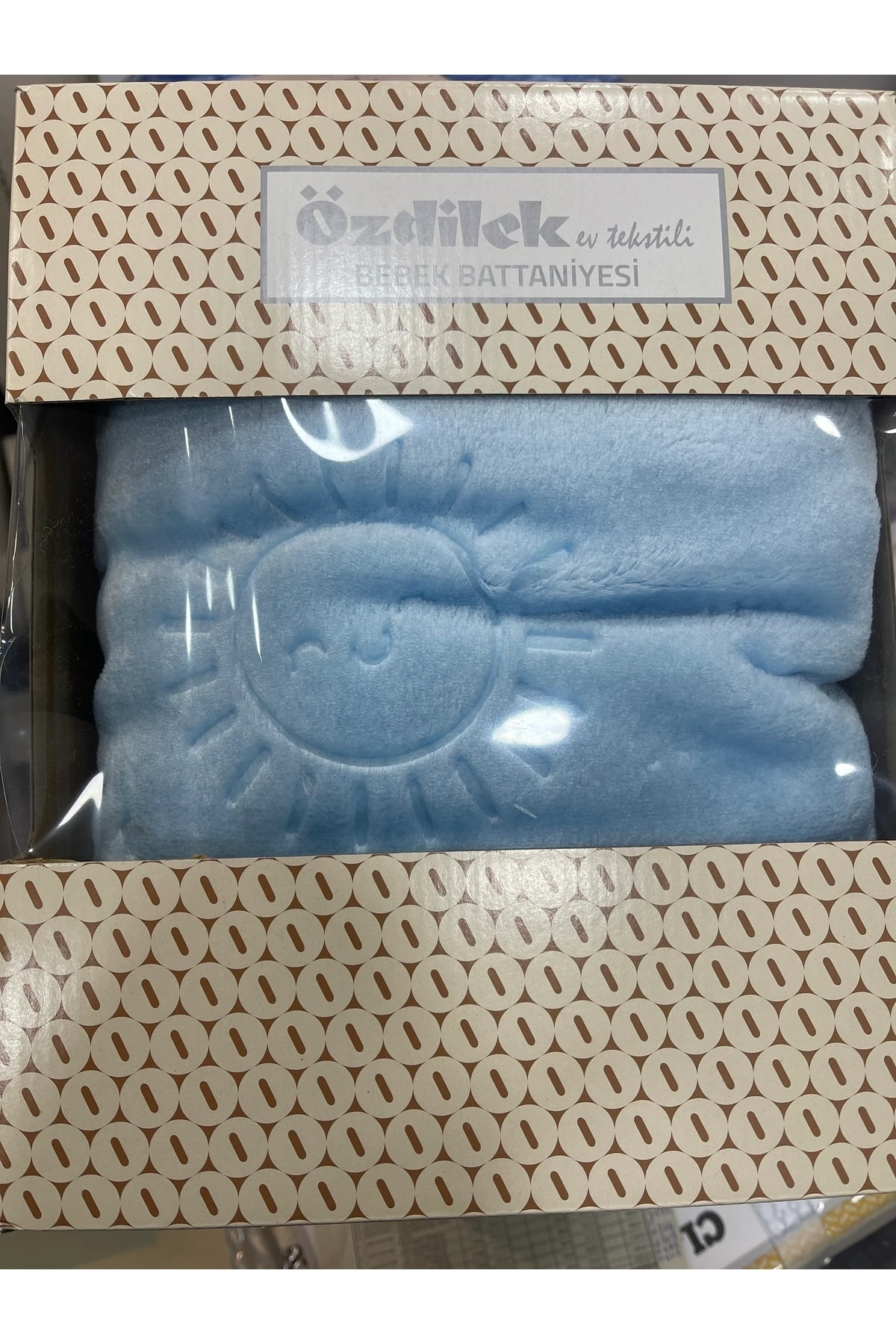 Bebe Embos Battaniye 100x120 Mavi