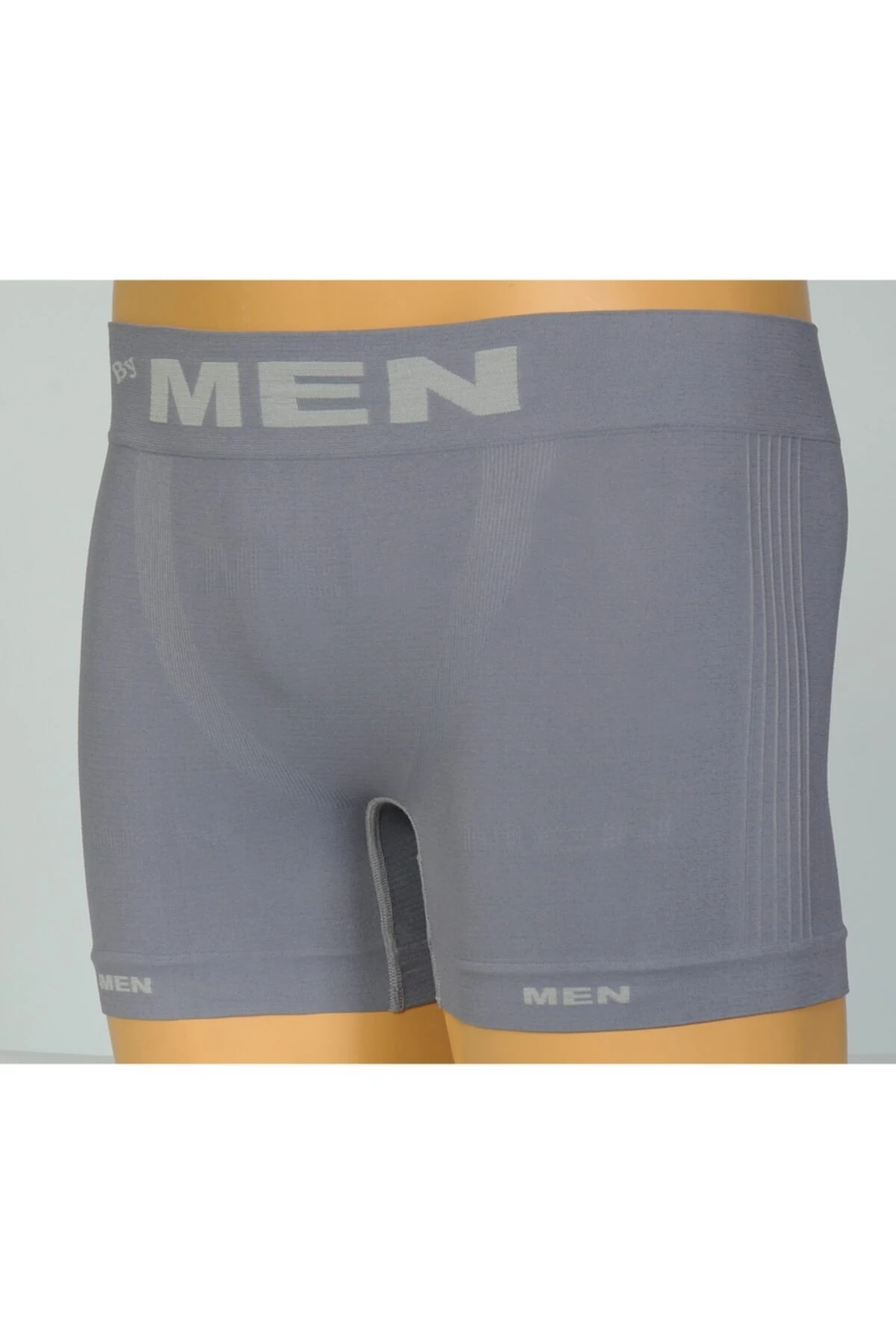 Erkek Dikişsiz 6'lı Boxer-gri