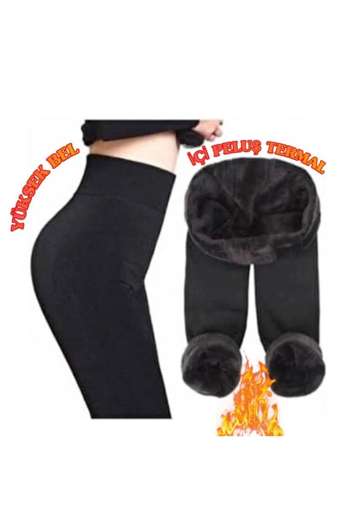 Içi Peluş Süper Kaliteli Termal Tayt