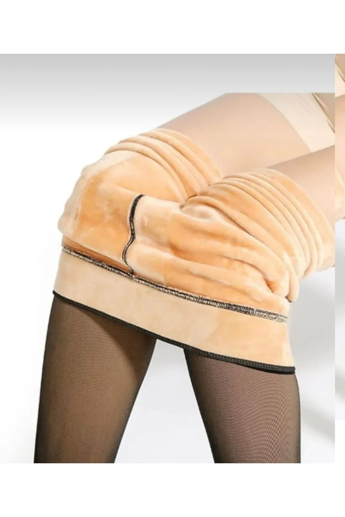 Kadın İçi Peluş Toparlayıcı Thermal Kışlık Külotlu Çorap