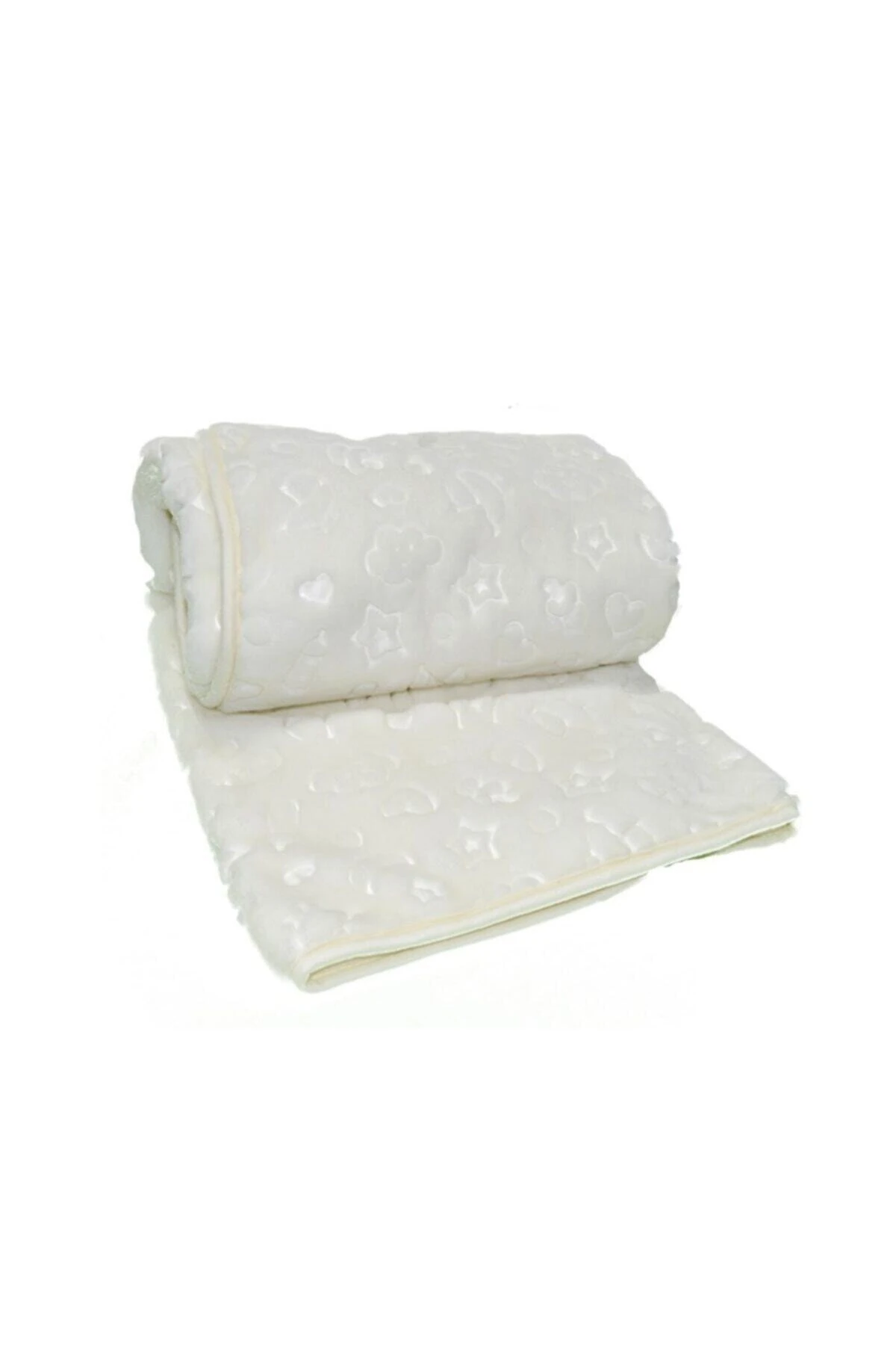 Embos Bebek Battaniyesi Kabartmalı - Krem - Kutu Ambalajlı