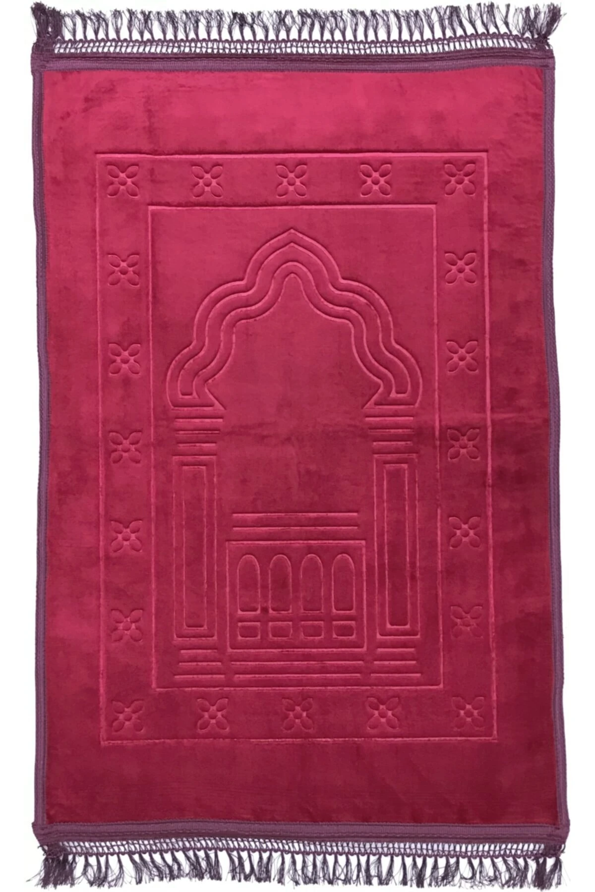 Büyük Ebat Altı Kaydırmaz Kalın Taban Lüks Peluş Seccade