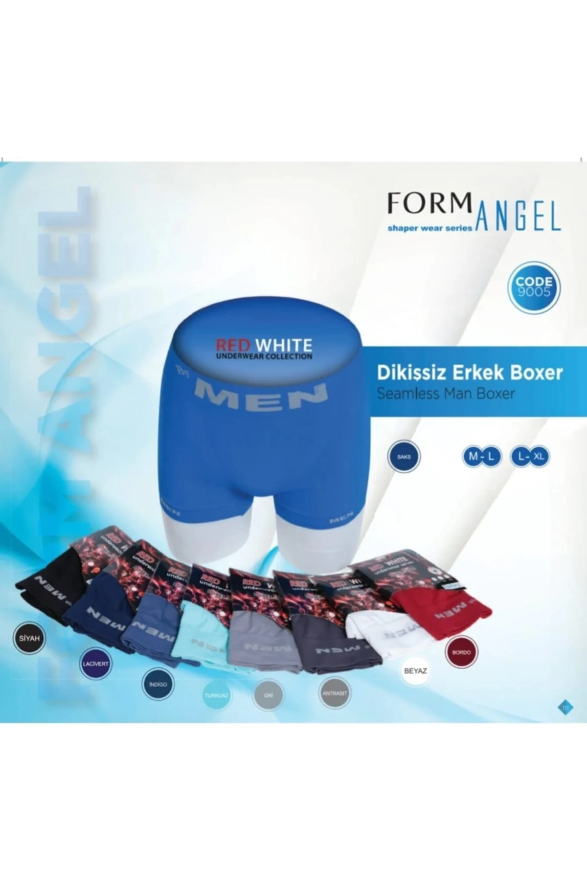 6'lı Erkek Dikişsiz Boxer 9005