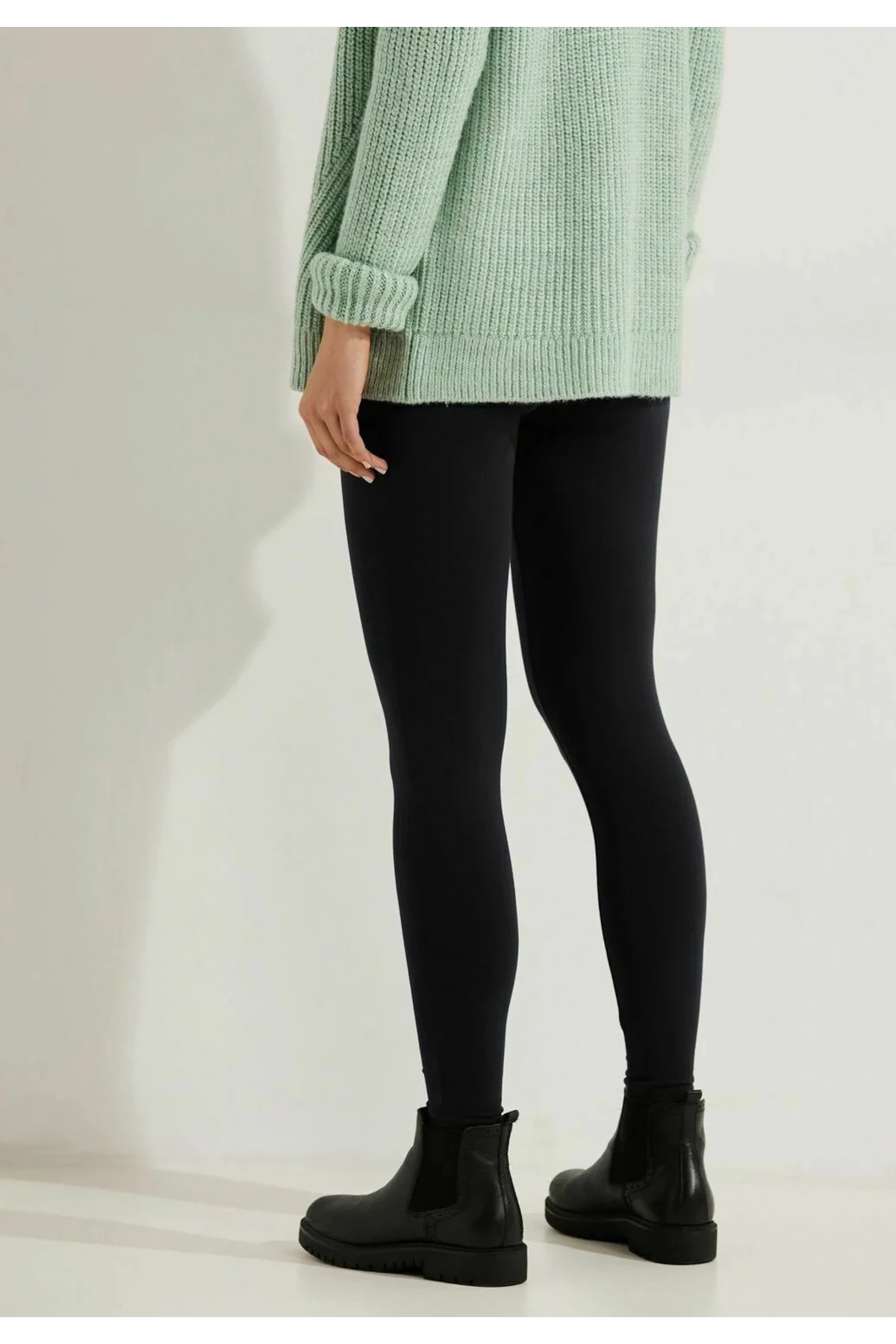 Uzun Siyah Ultra Kaliteli Rahat Yüksek Bel Kadın Tayt