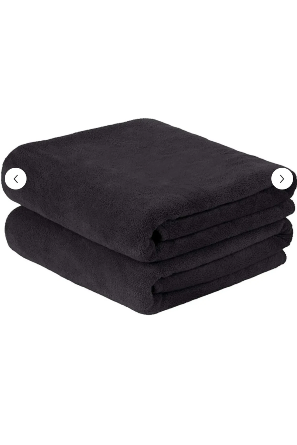 spor amaçlı Boyun El Havlusu Eko 4'lü Siyah 50x90 Cm %100 Pamuklu