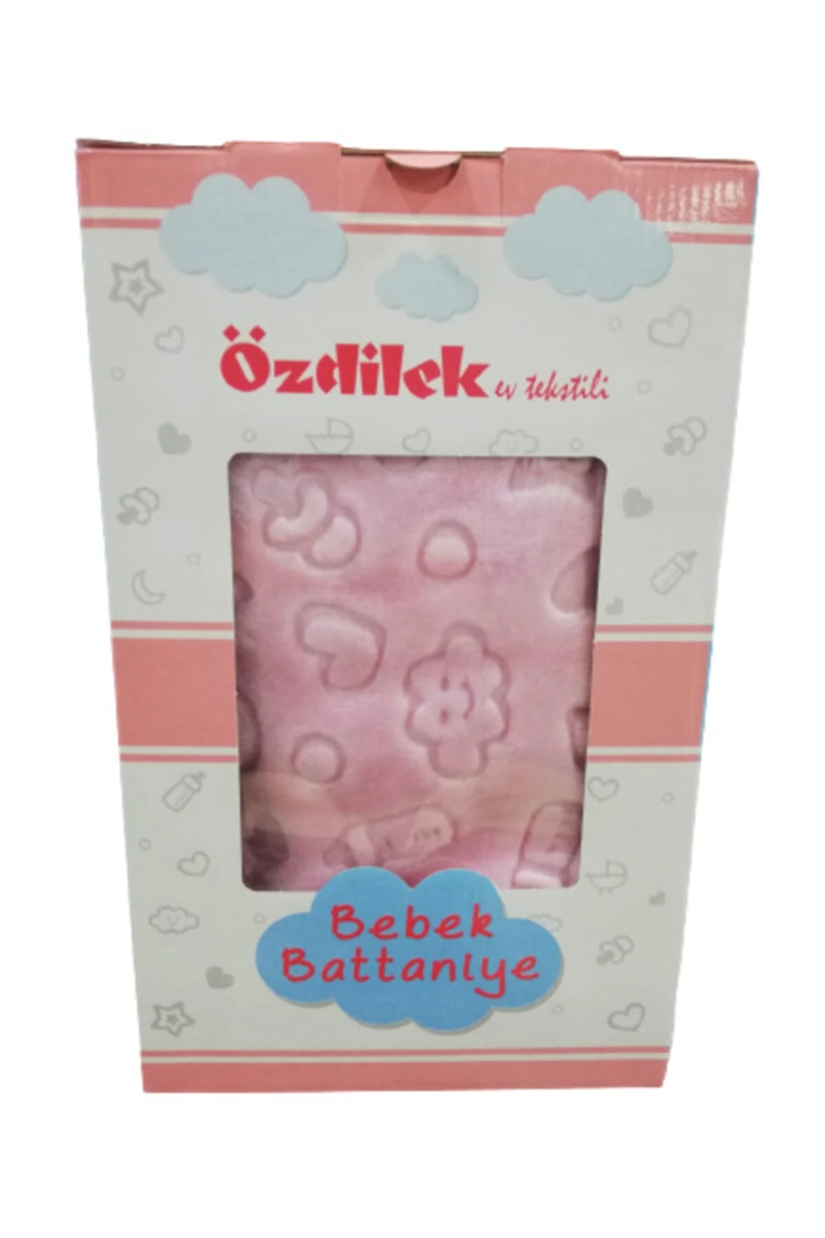 Pembe Embos Bebek Battaniyesi